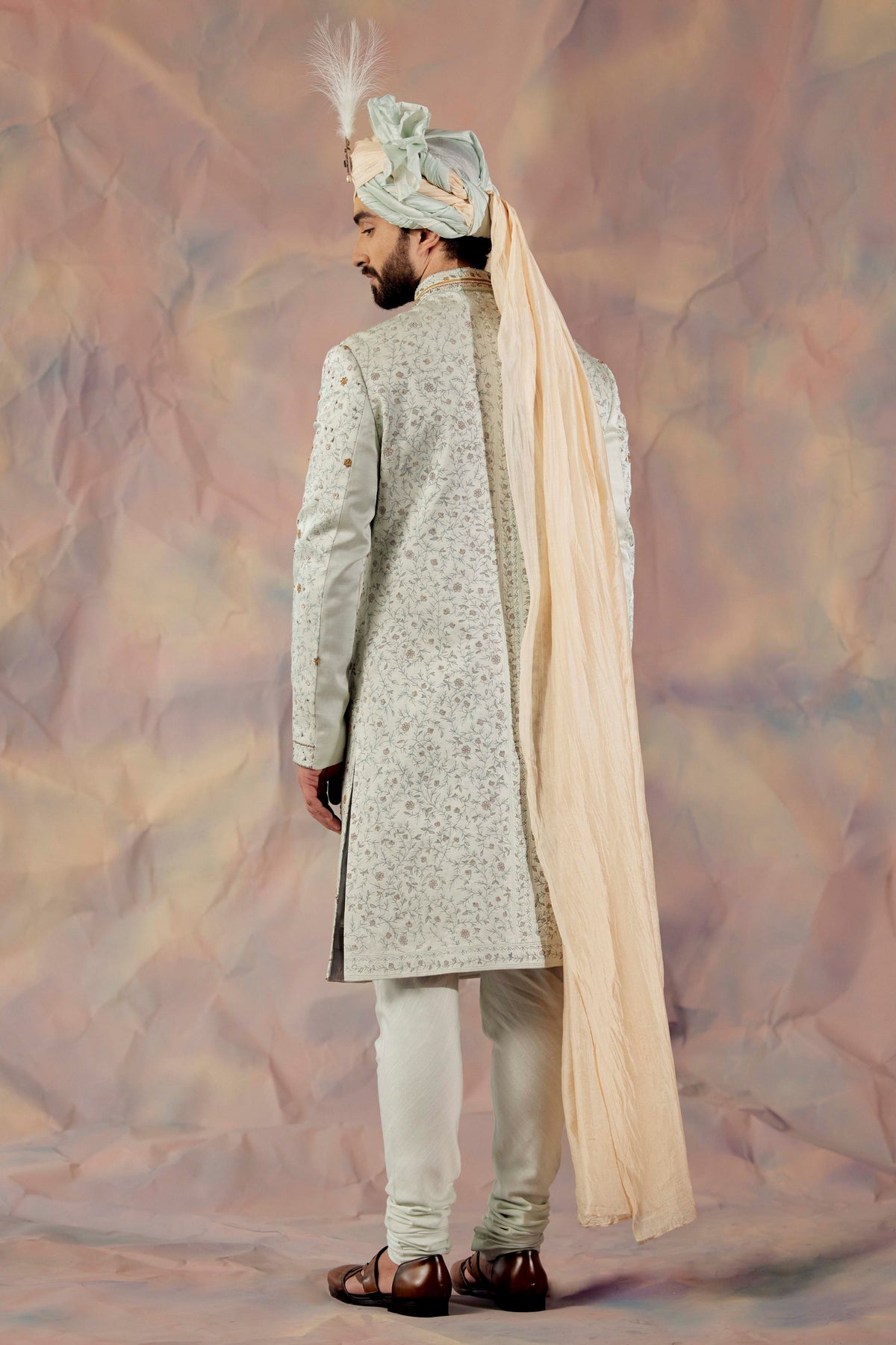 The Blue Momentum Sherwani Set