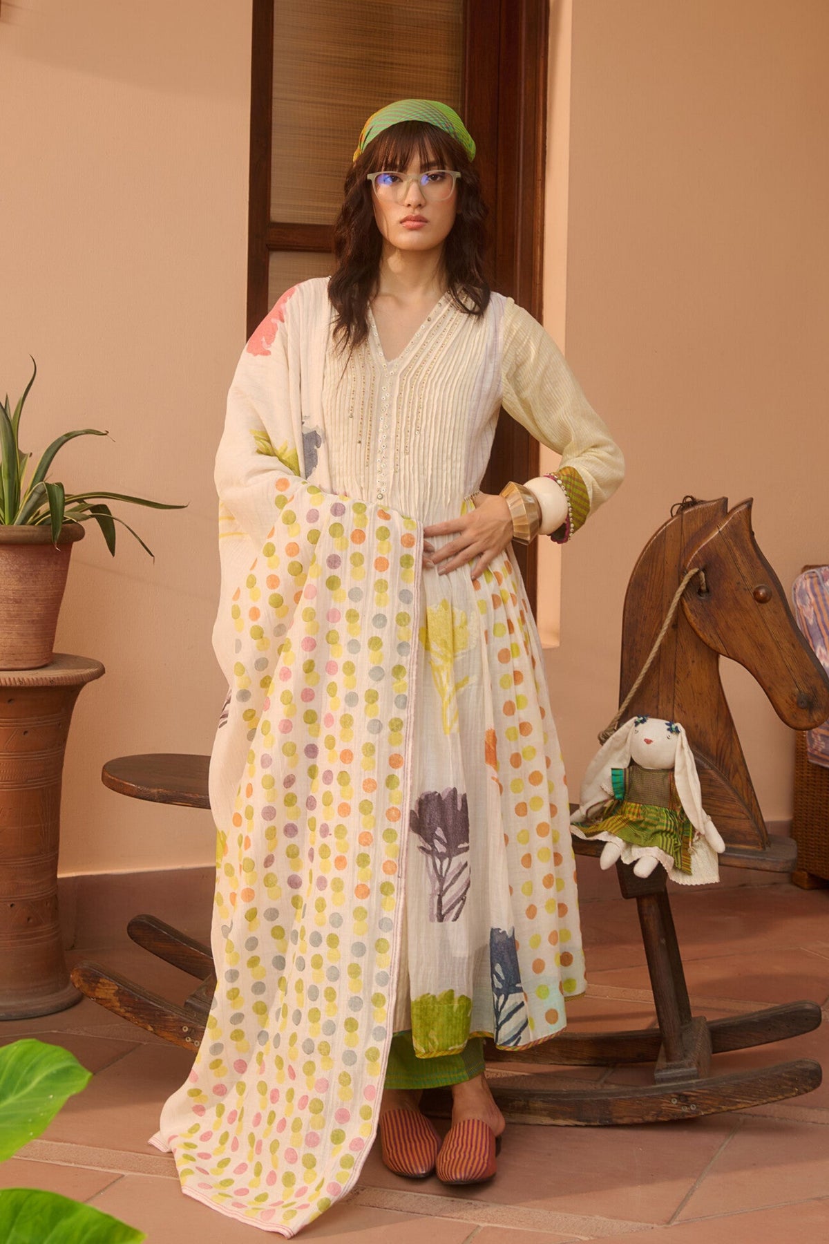 Ivory Freda Dupatta