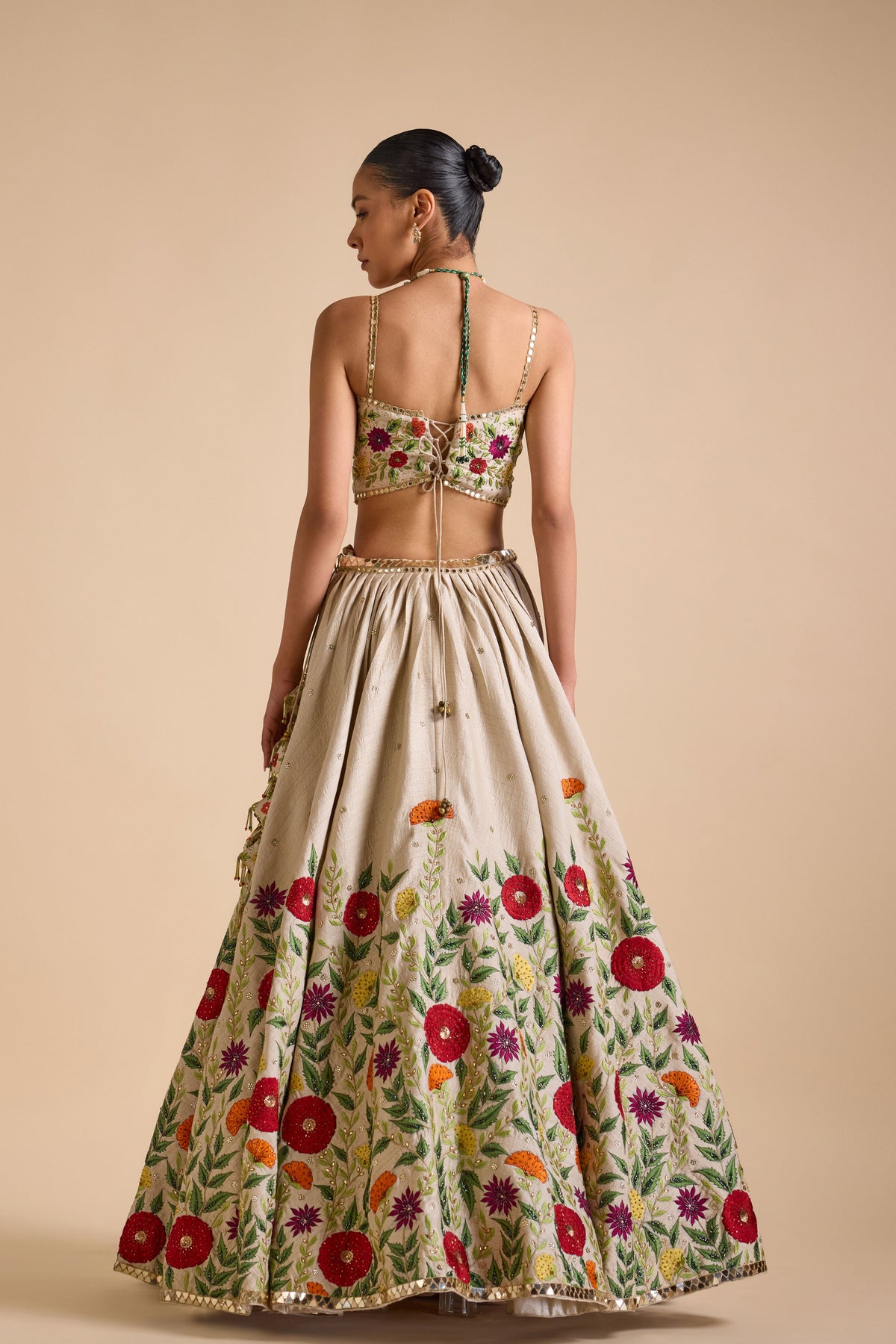 Ivory Full Bloom Lehenga Set