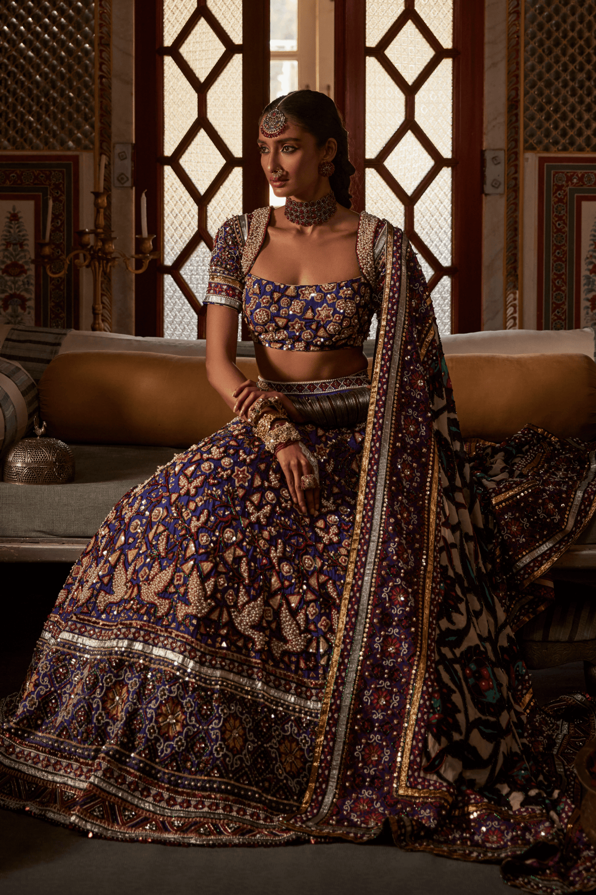 Stunning Blue Lehenga Set