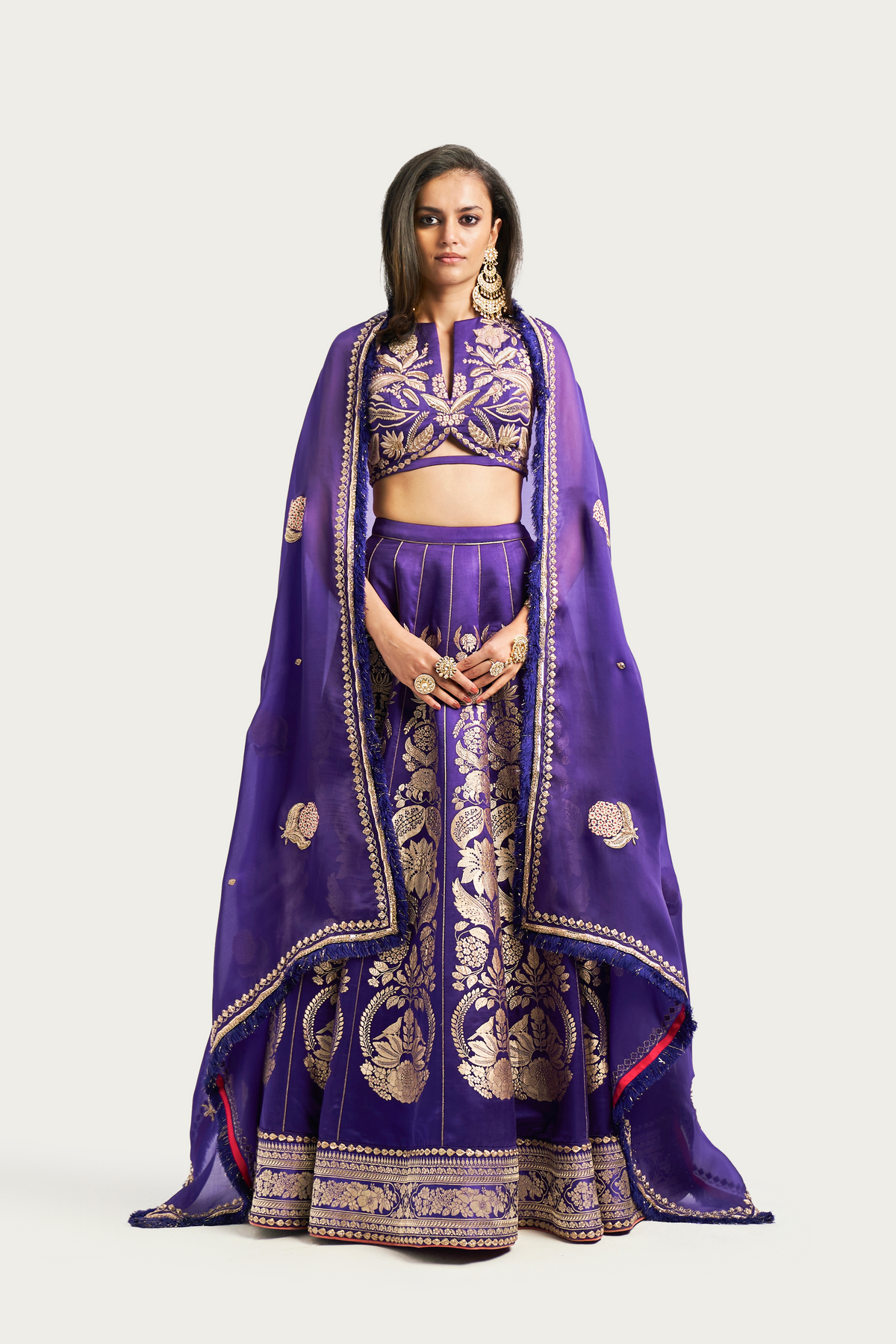 Zooni jamun lehenga set