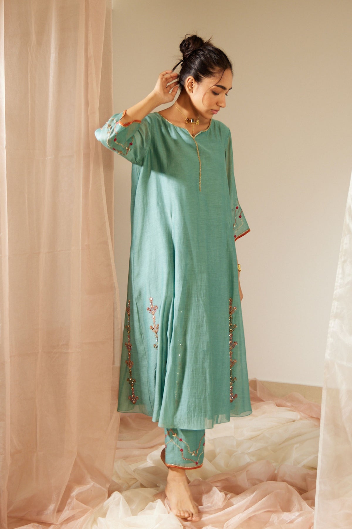 Blue Vrinda Kurta