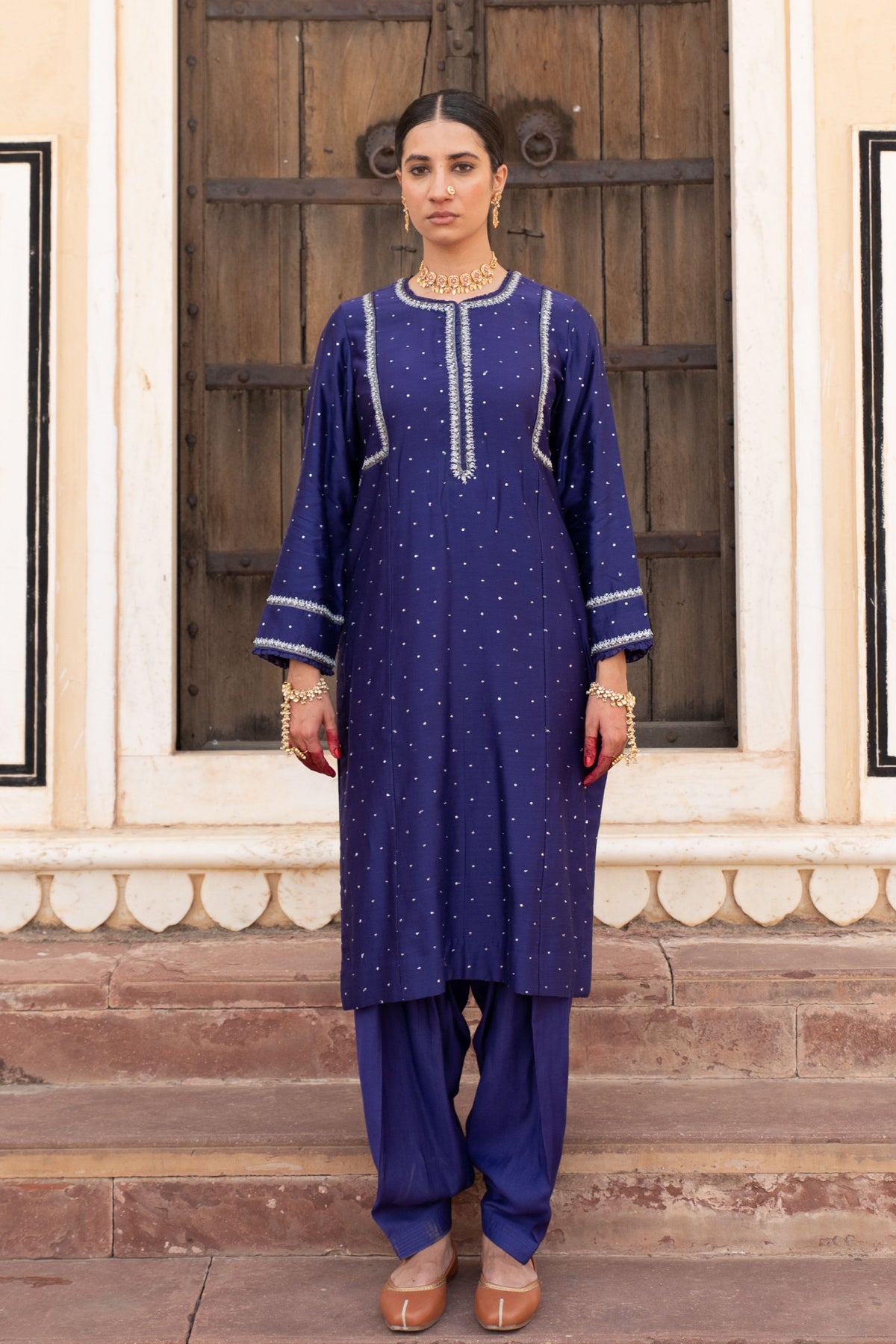 Royal Blue Kurta Set