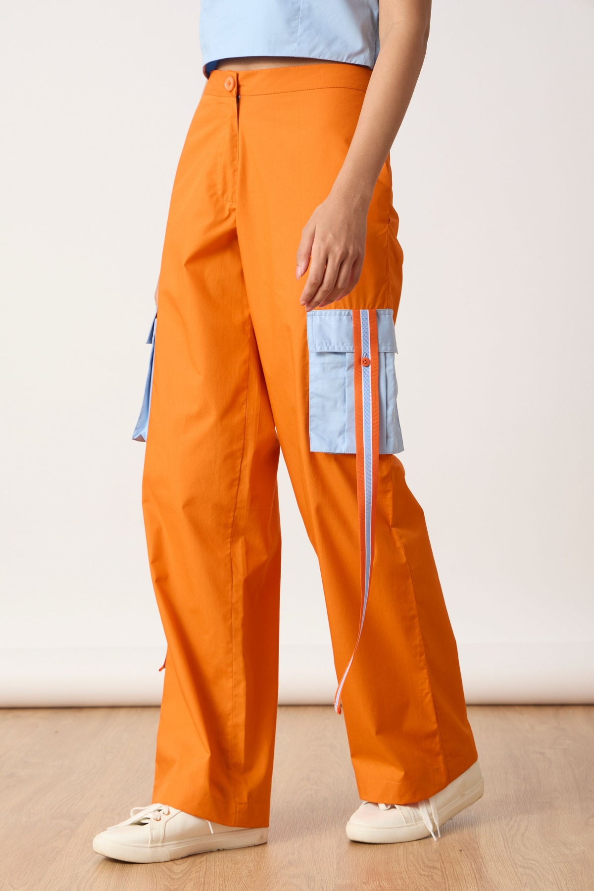 Jayden Mandarin Orange Cargo Pant