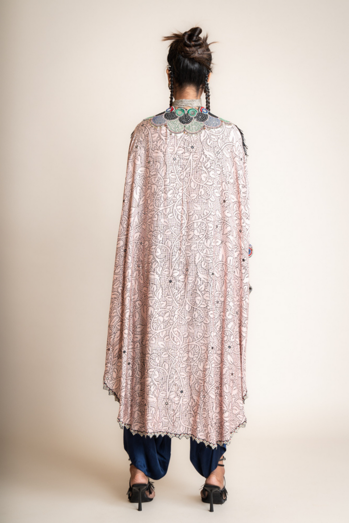 Rose Triangle Cape And Drape Pant