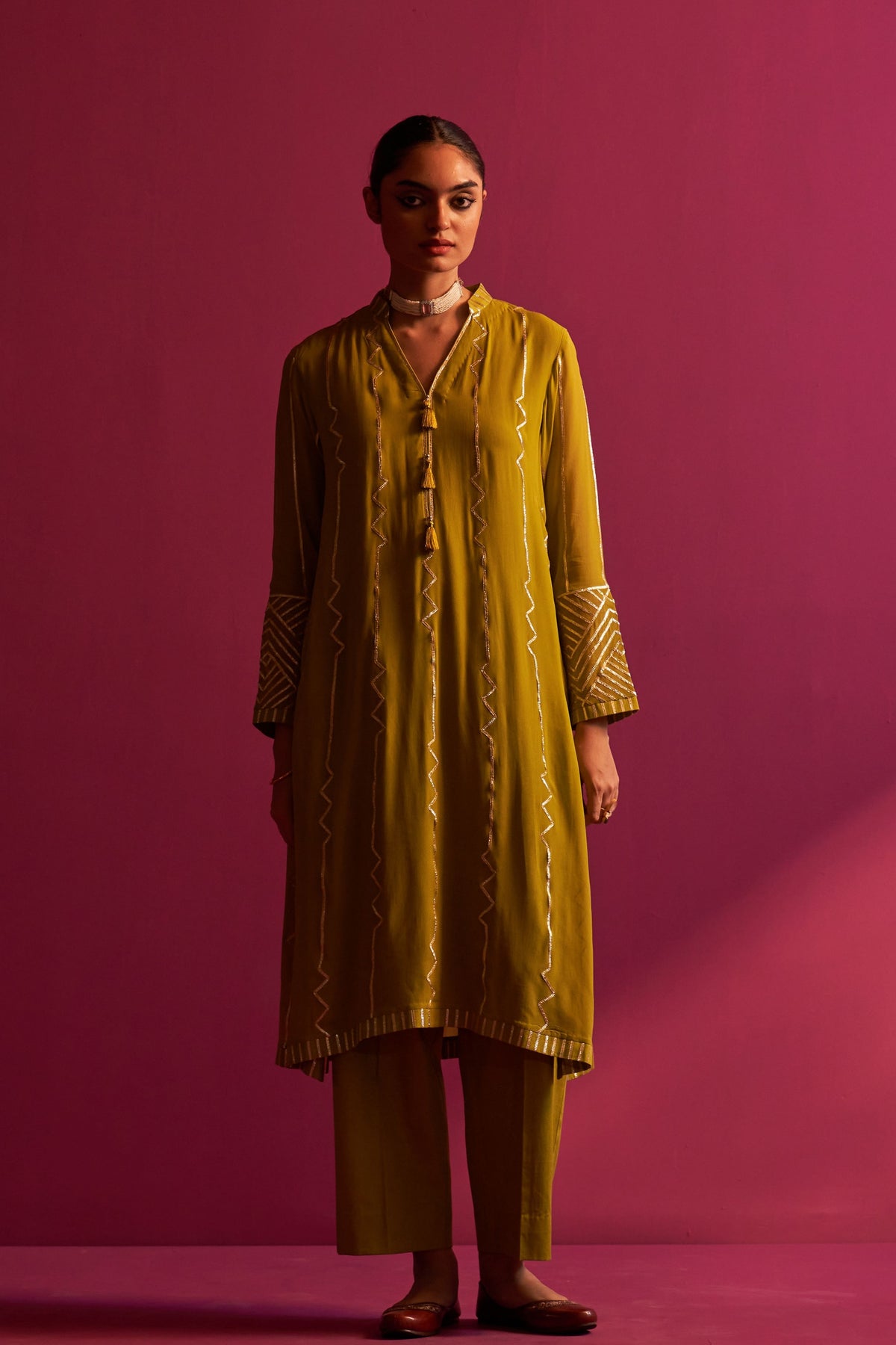 Lime Green Aroha Kurta Set