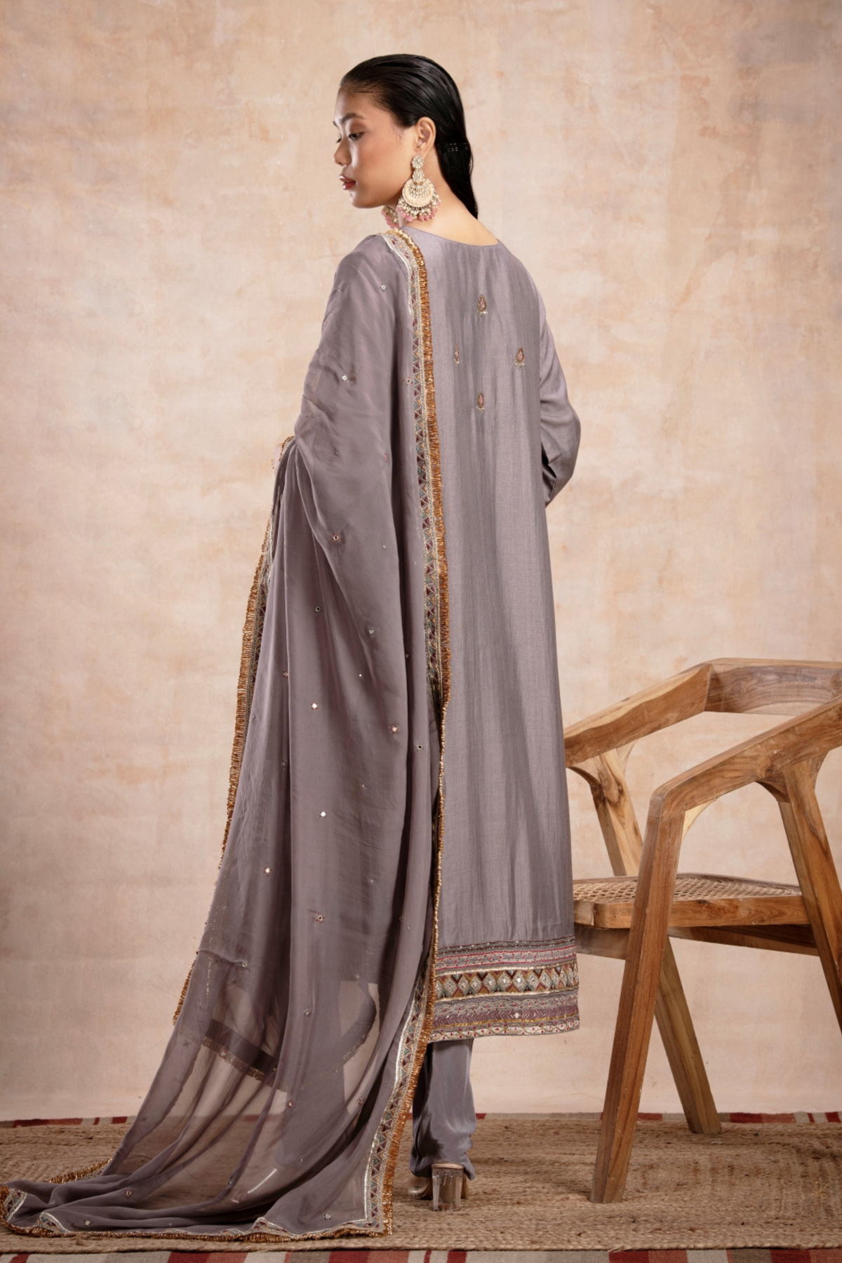 Rabia Straight Suit Set Saleti