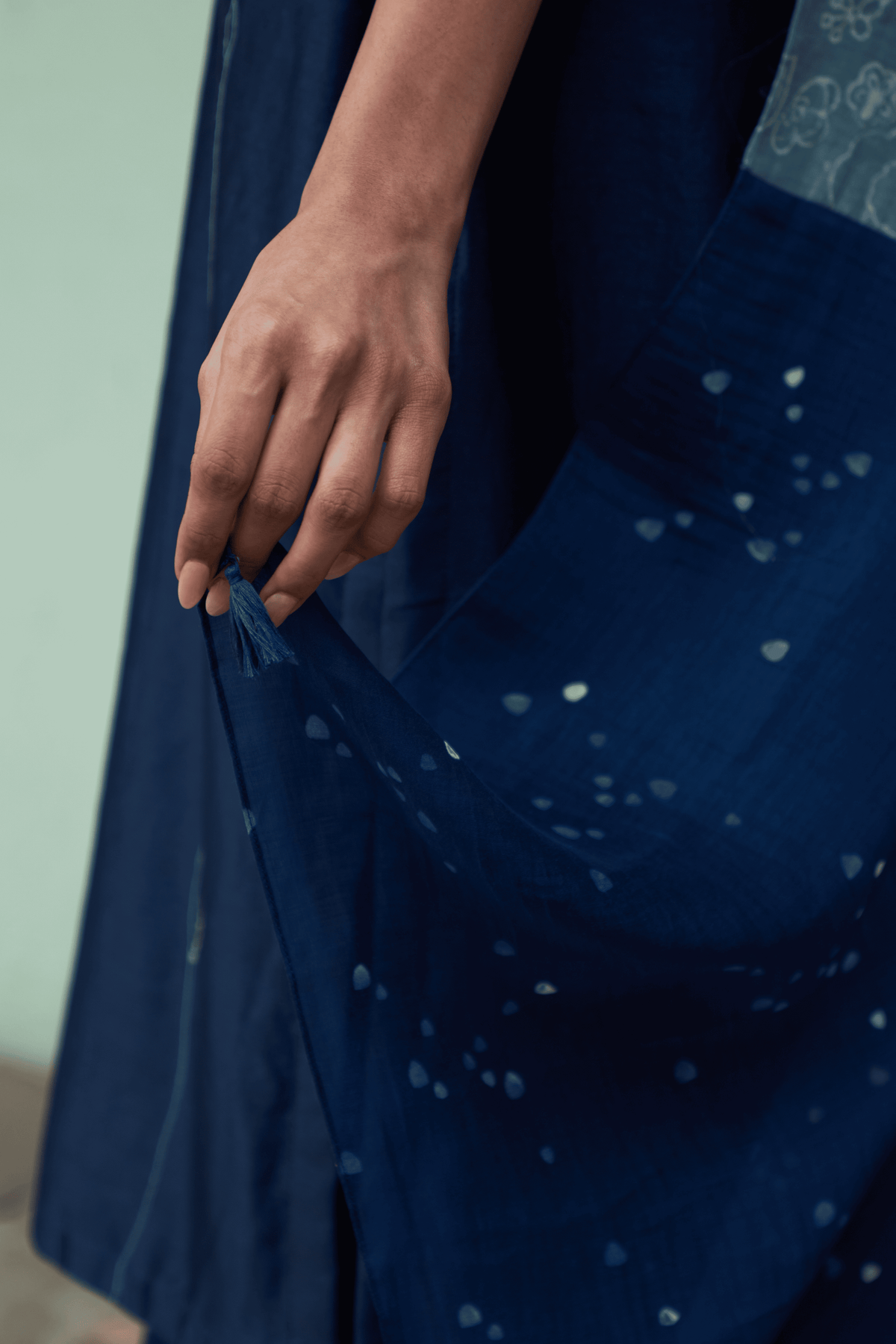 Indigo Printed Kurta Set