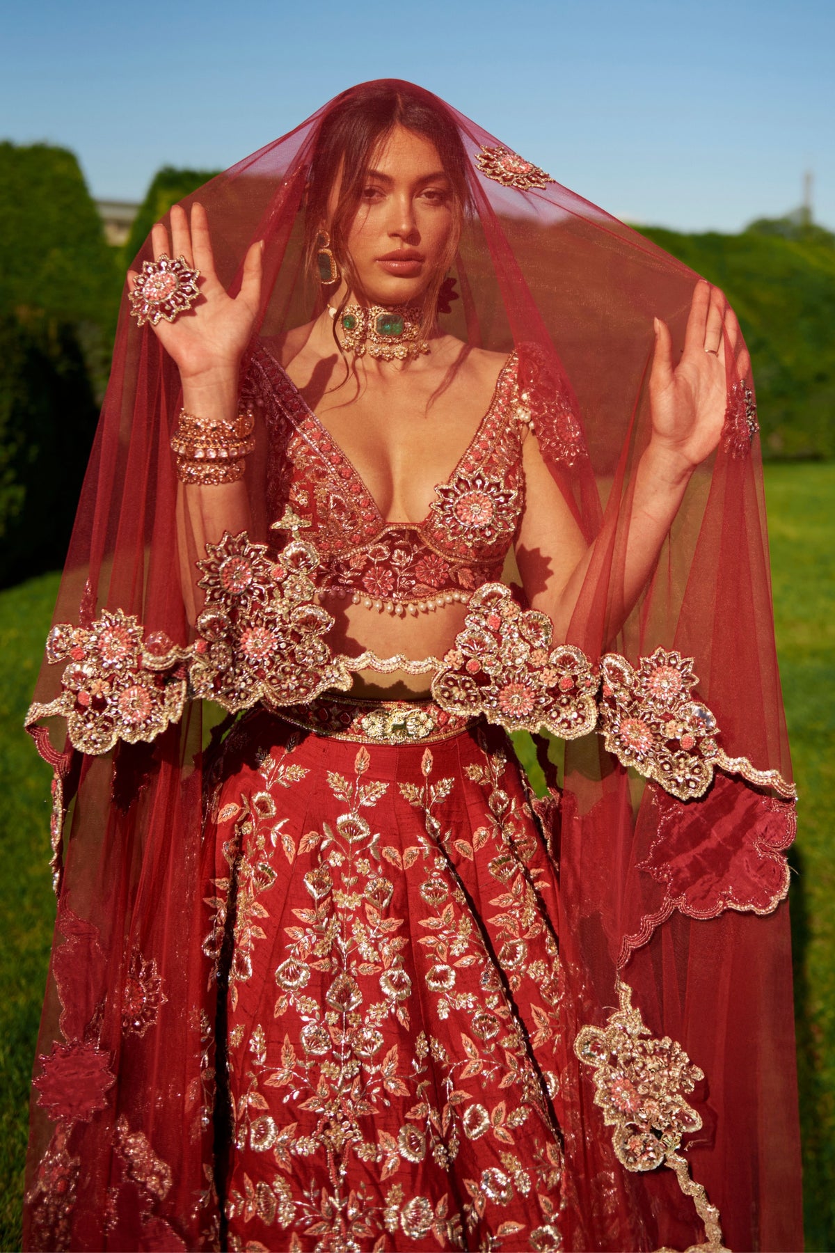 Red Lehenga Set