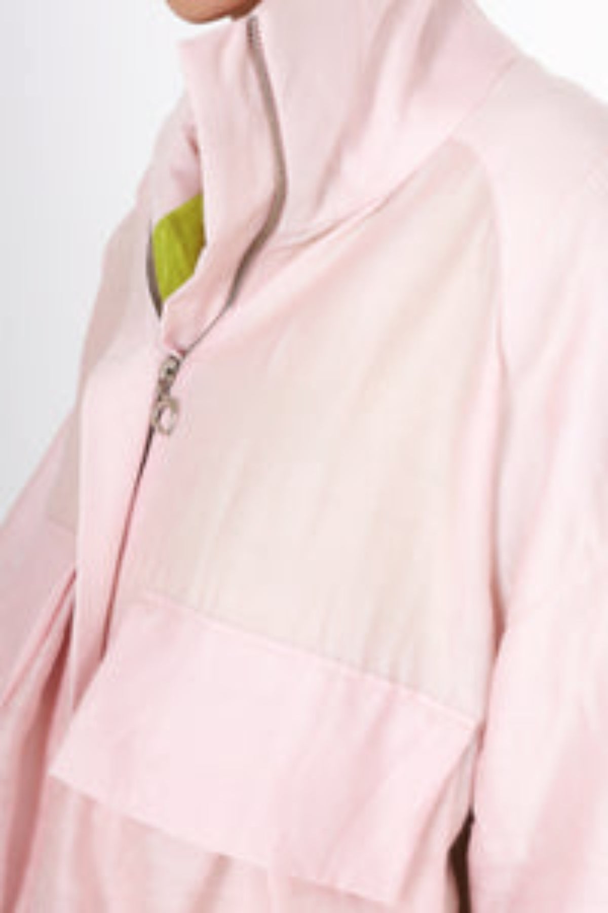 Barely Pink Cropped Puffer Jacket