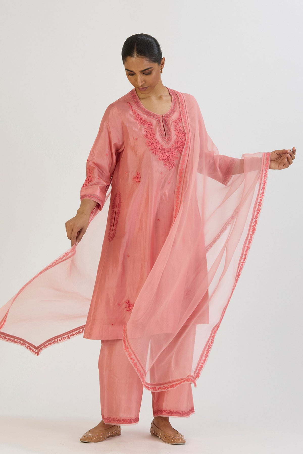 Pink Ojaswi Dupatta