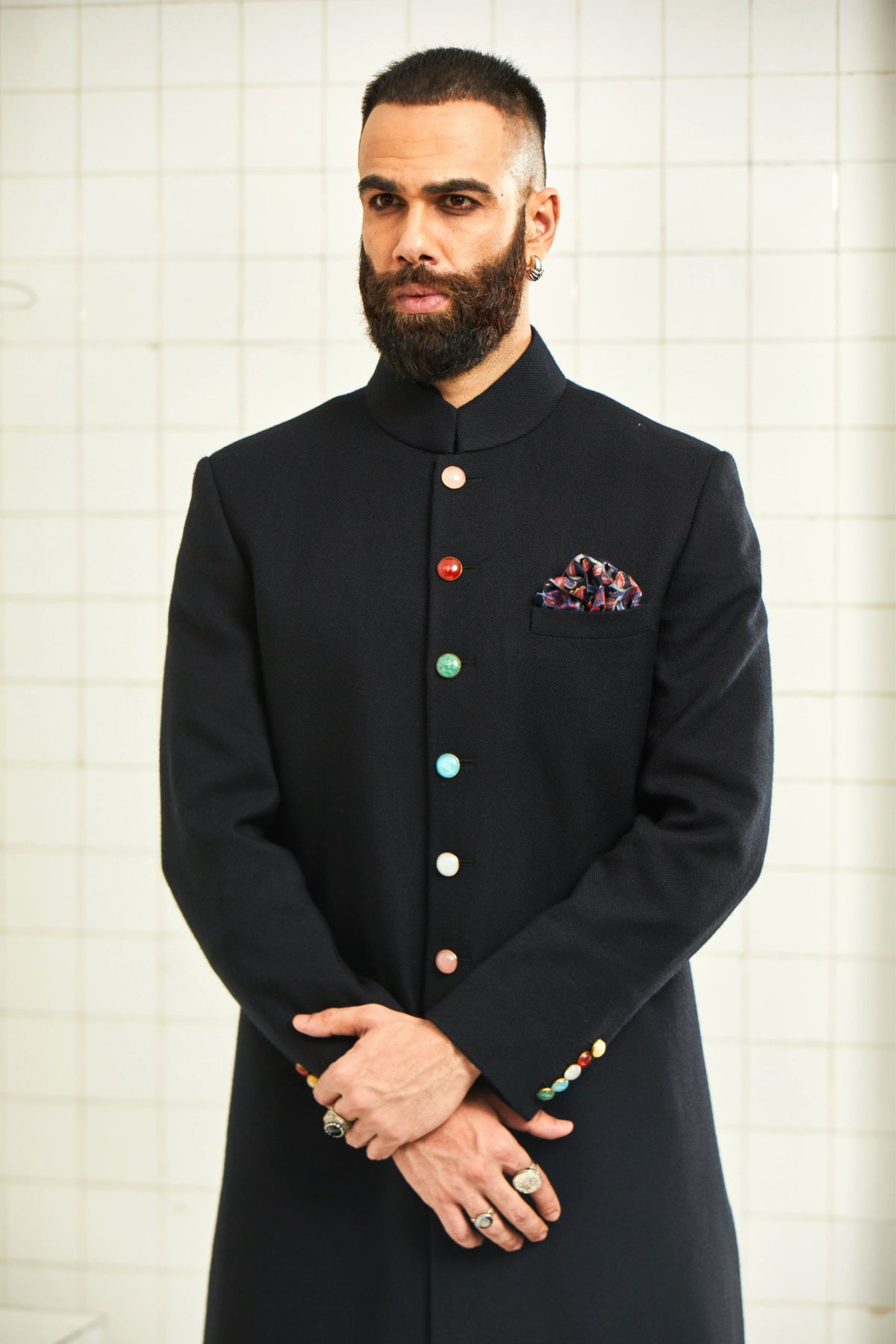 Saej Classic Wool Sherwani