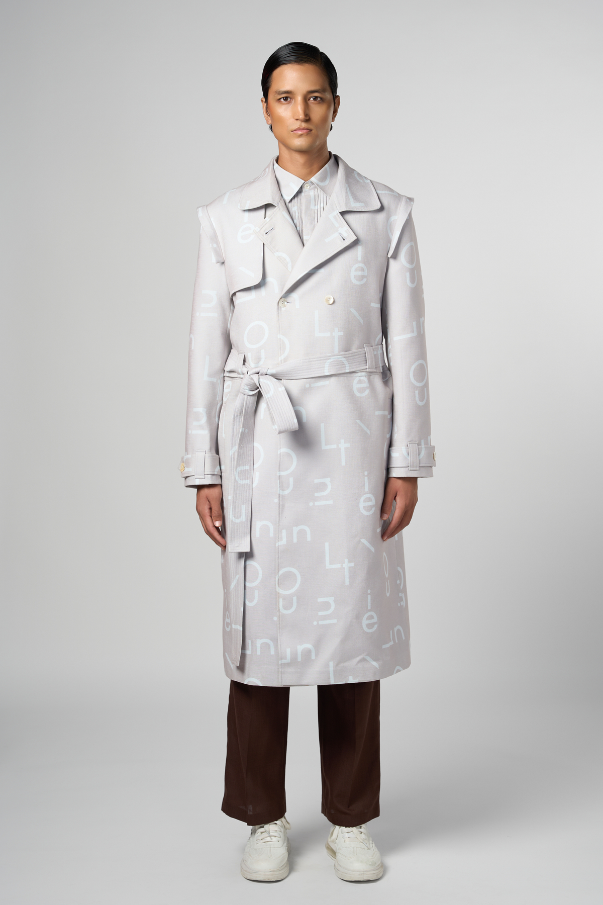 Signature Print Convertible Trench