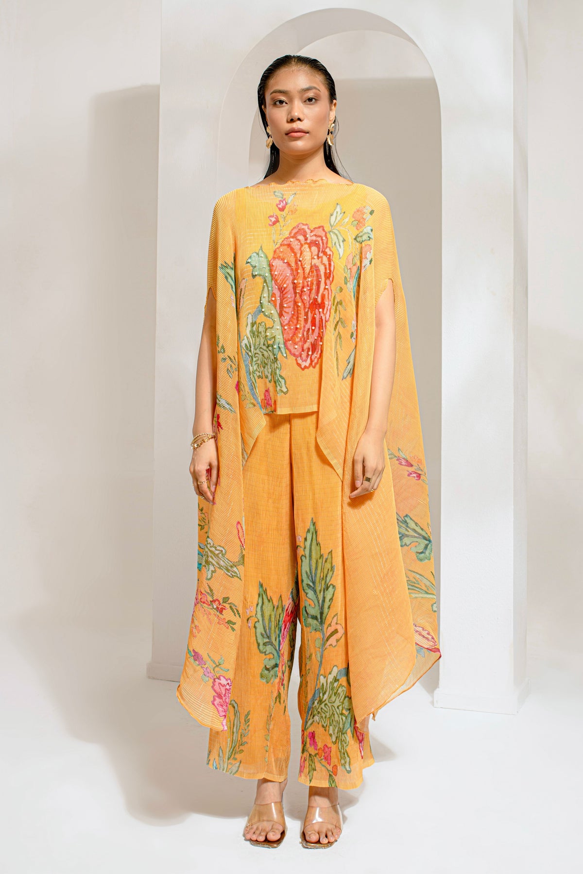 Yellow Hp  Kaftan And Pants