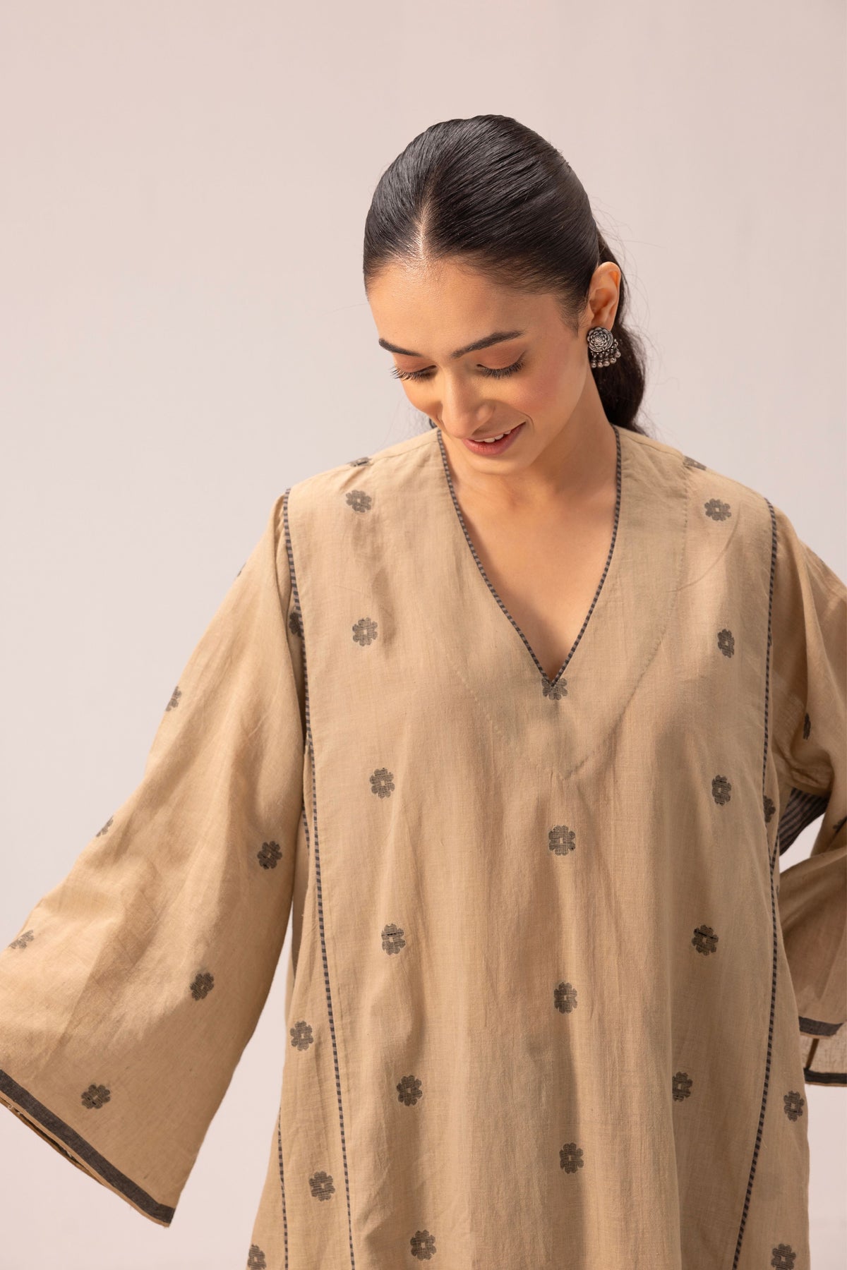 Muskan Brown Kurta Set