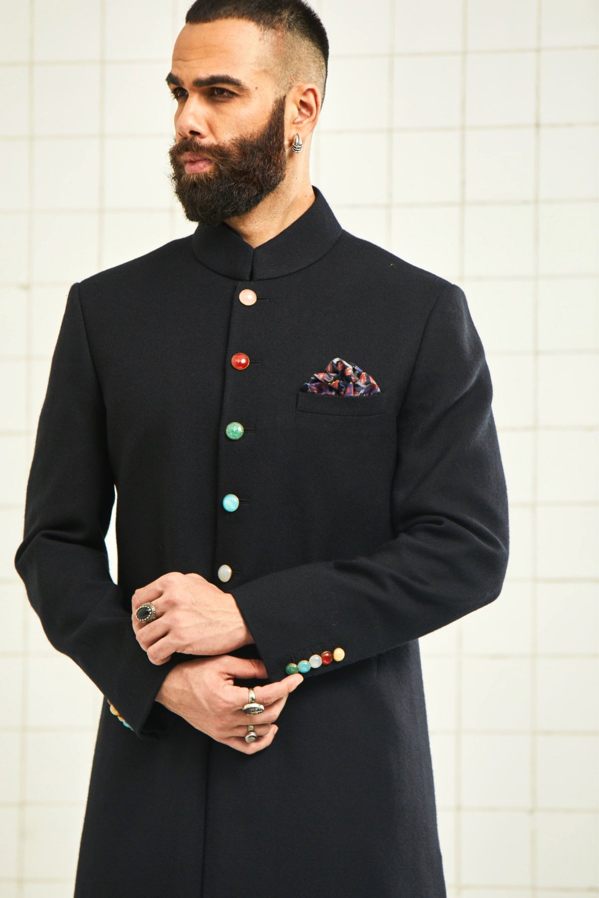 Saej Classic Wool Sherwani