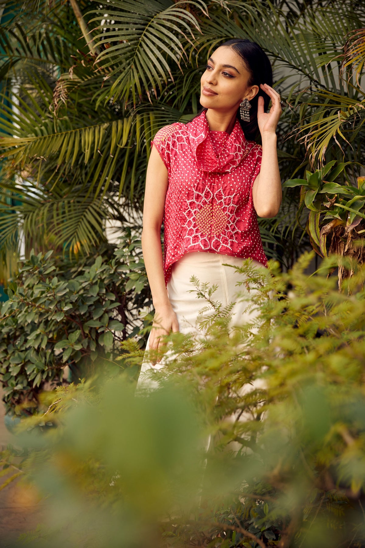 Bandhani Pink Top