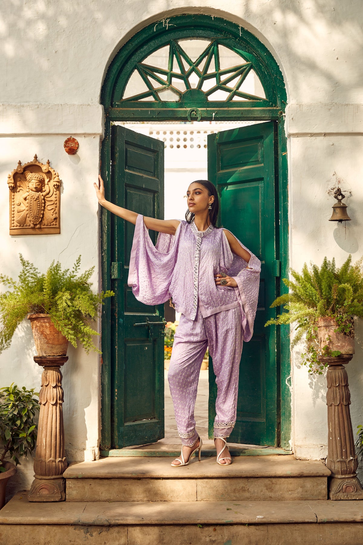 Bandhani Layered Dhoti Pants