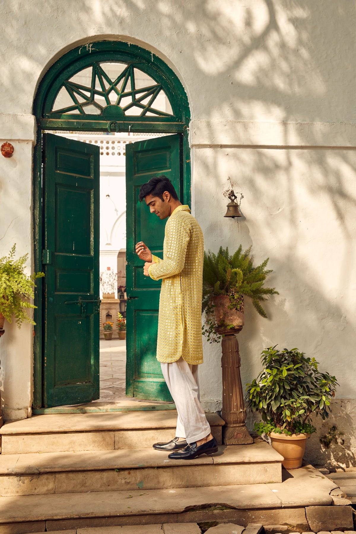 Mirrorwork Pathan Suit