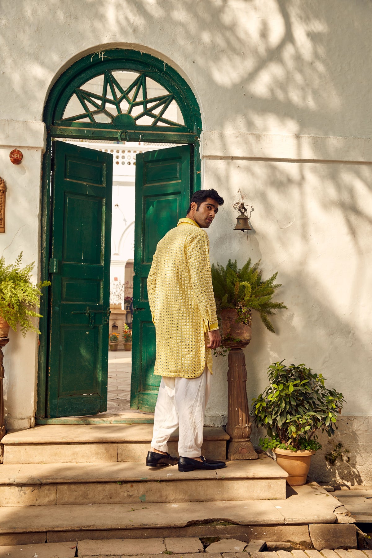 Mirrorwork Pathan Suit