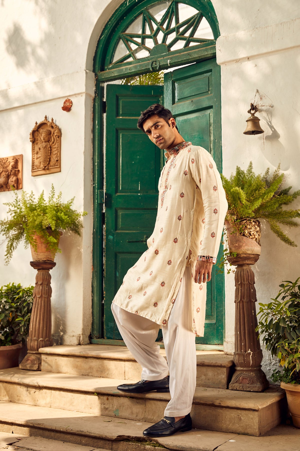 Rabari Mirrorwork Kurta With Salwar