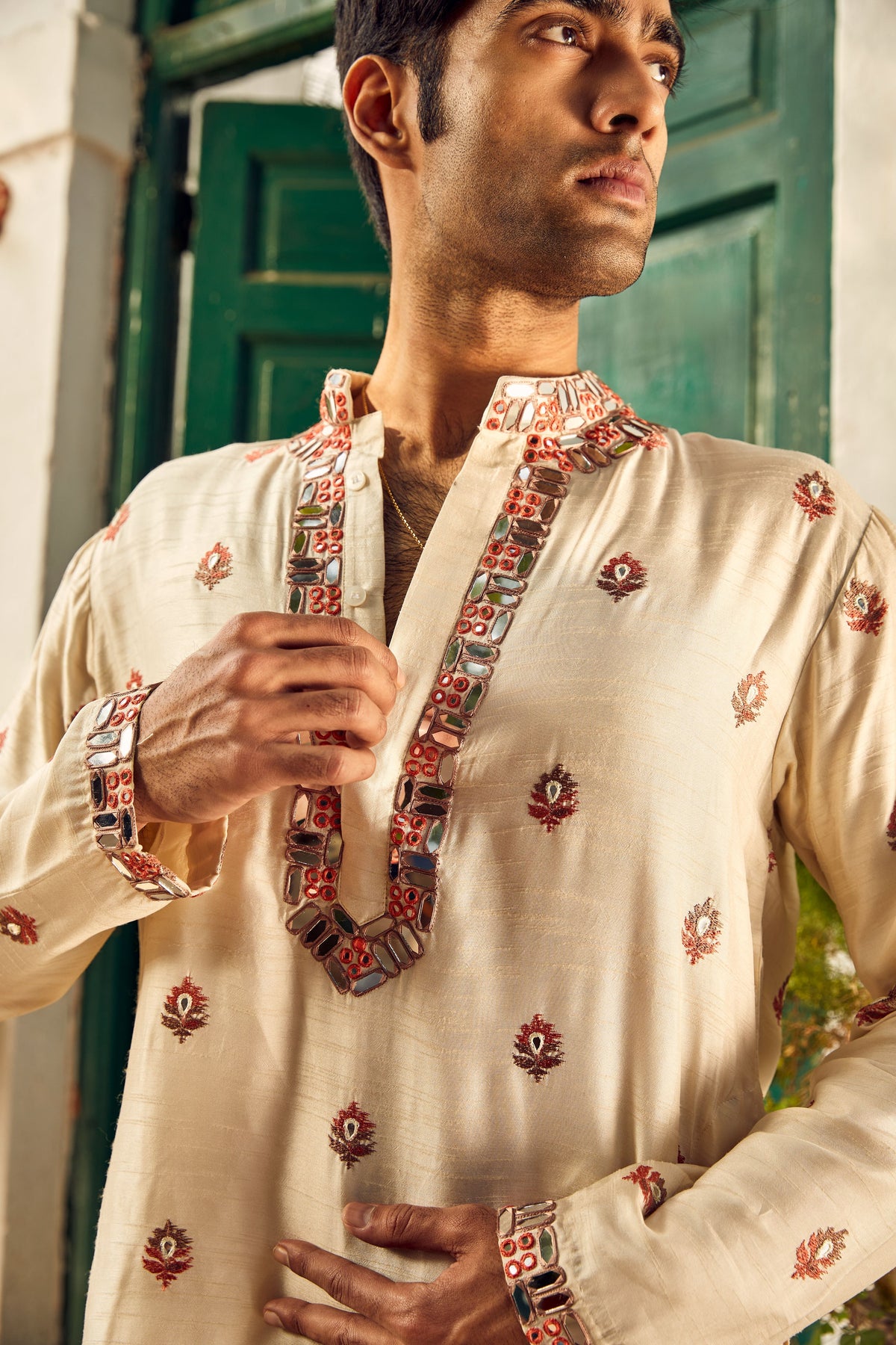 Rabari Mirrorwork Kurta With Salwar