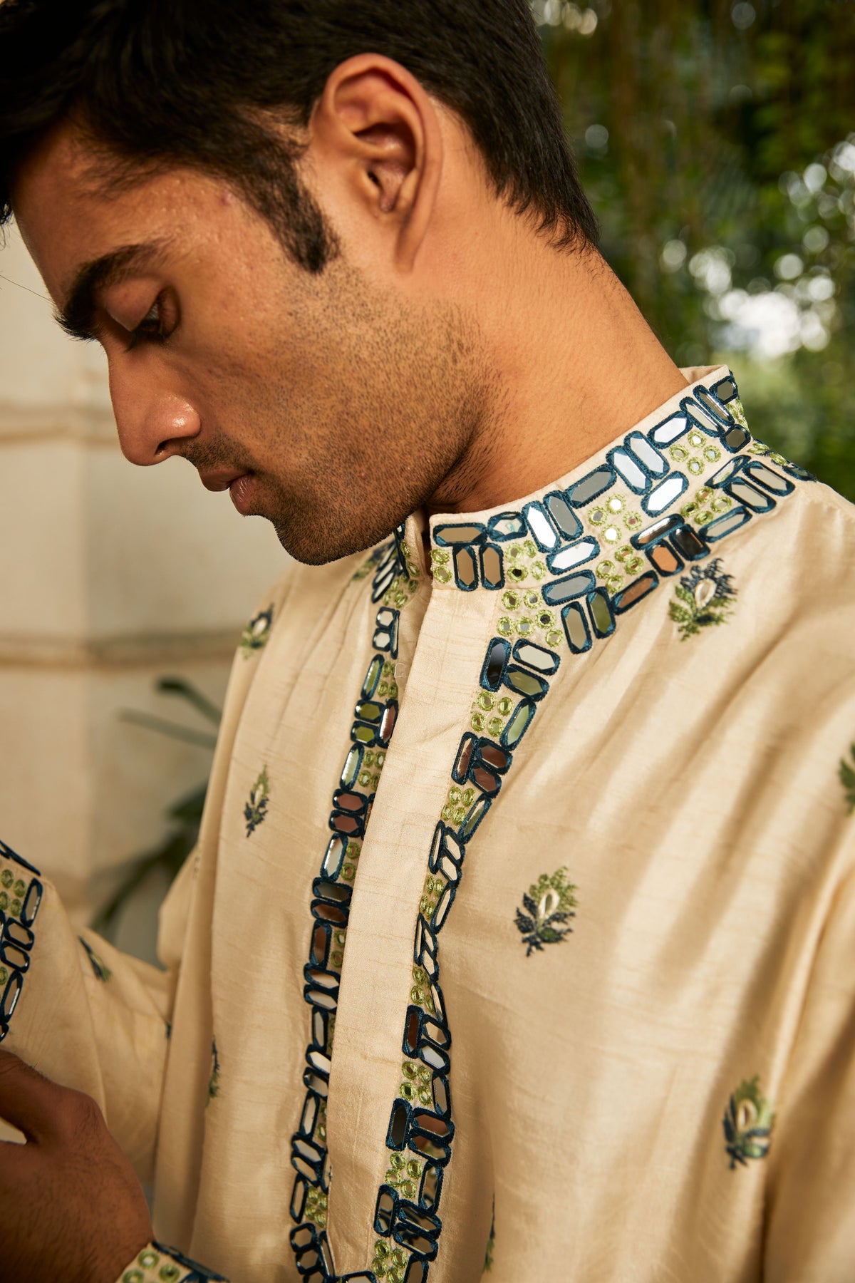 Rabari Mirrorwork Kurta With Dhotis