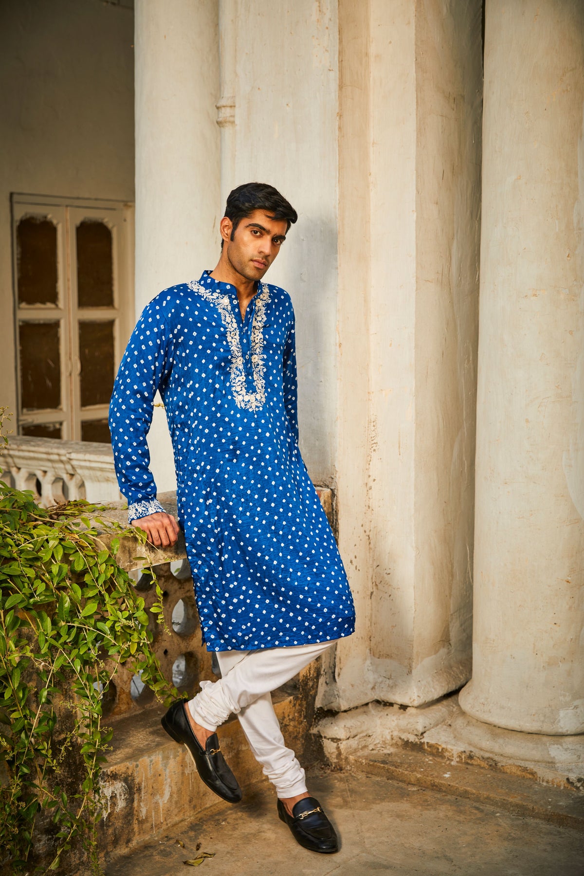 Parsi Gaara Bandhani Kurta Set