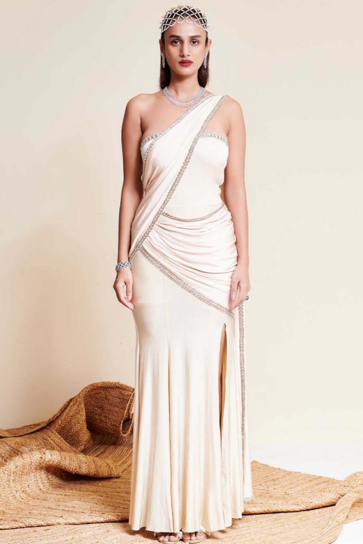 Ivory Rayon Gown