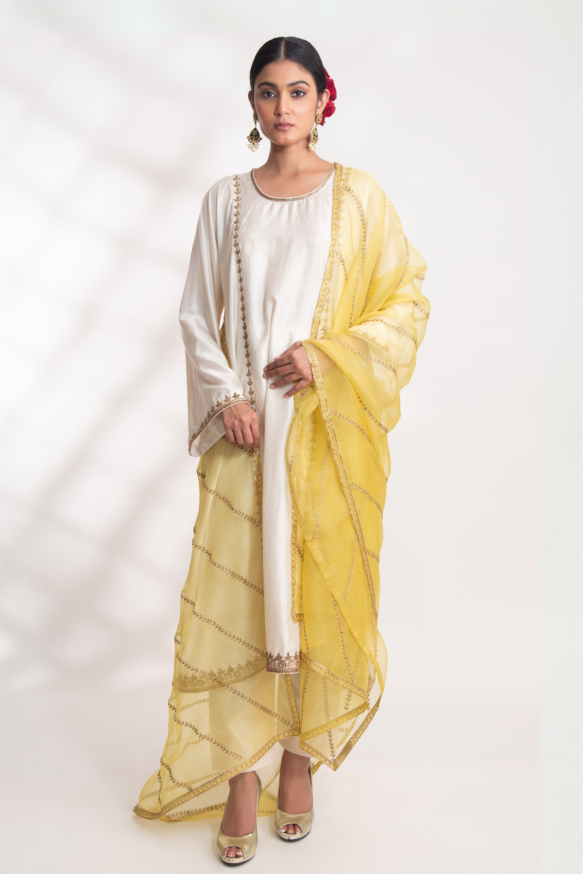 Yellow Drisana Dupatta