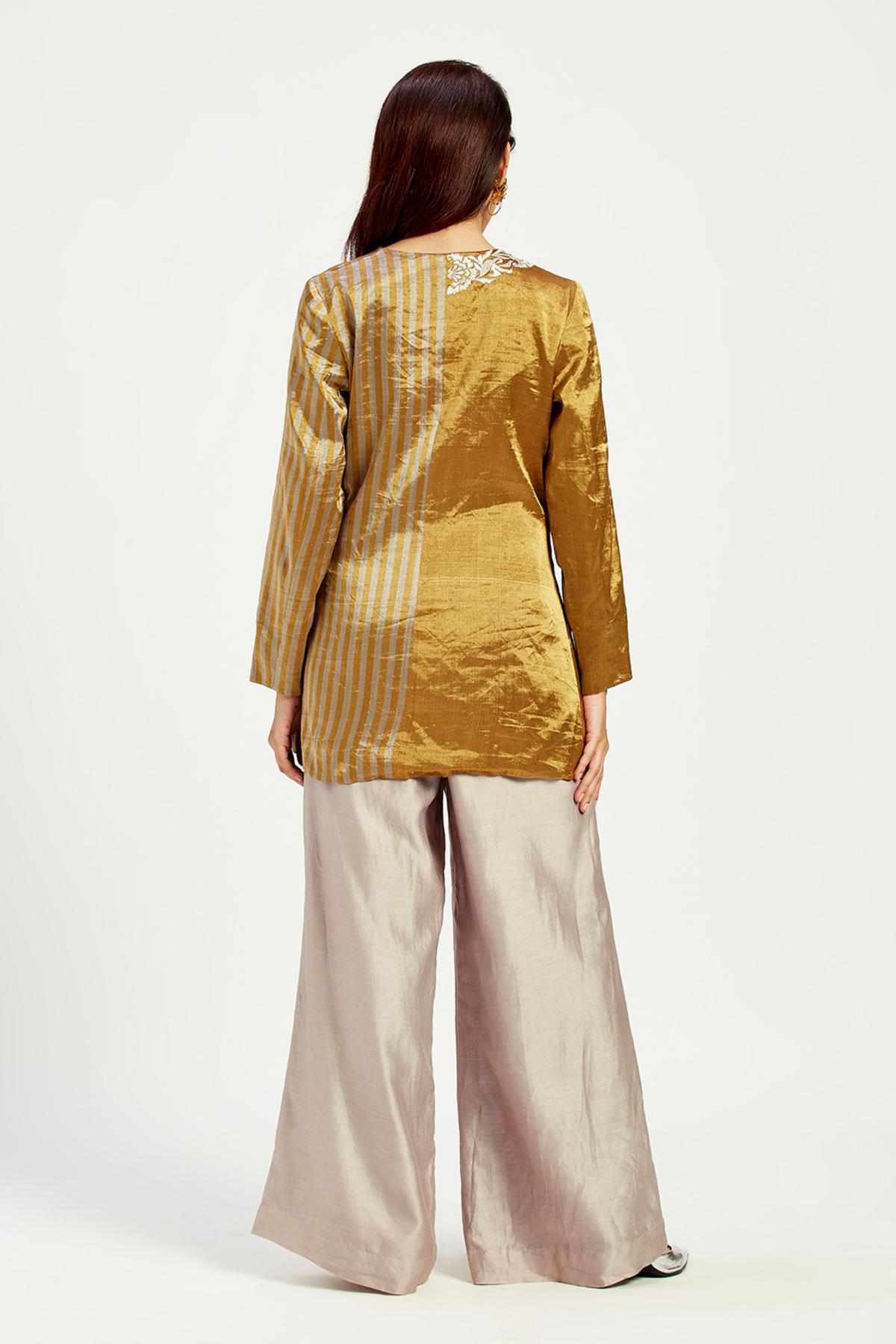 Cusco Golden Bow Blazer With Pants