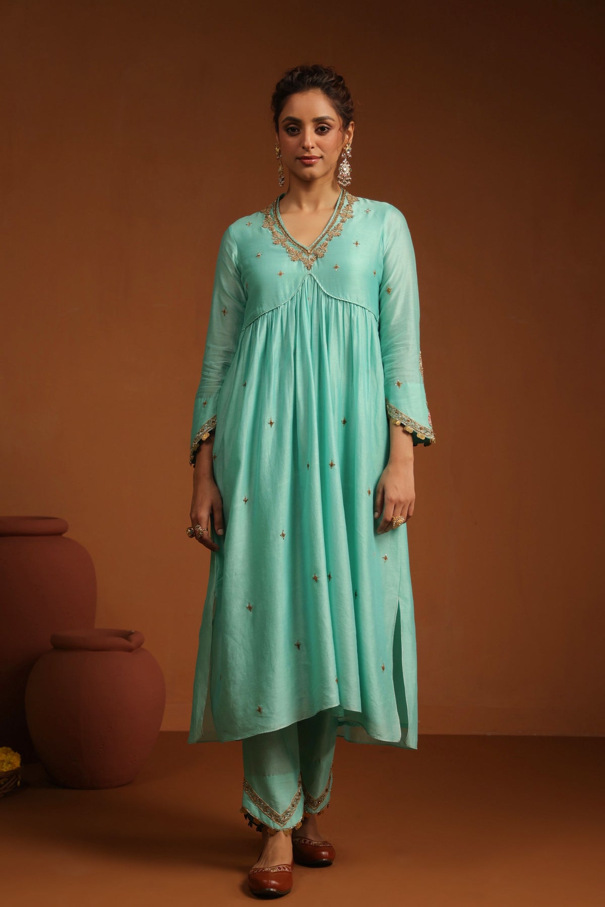 Neela Kurta Set