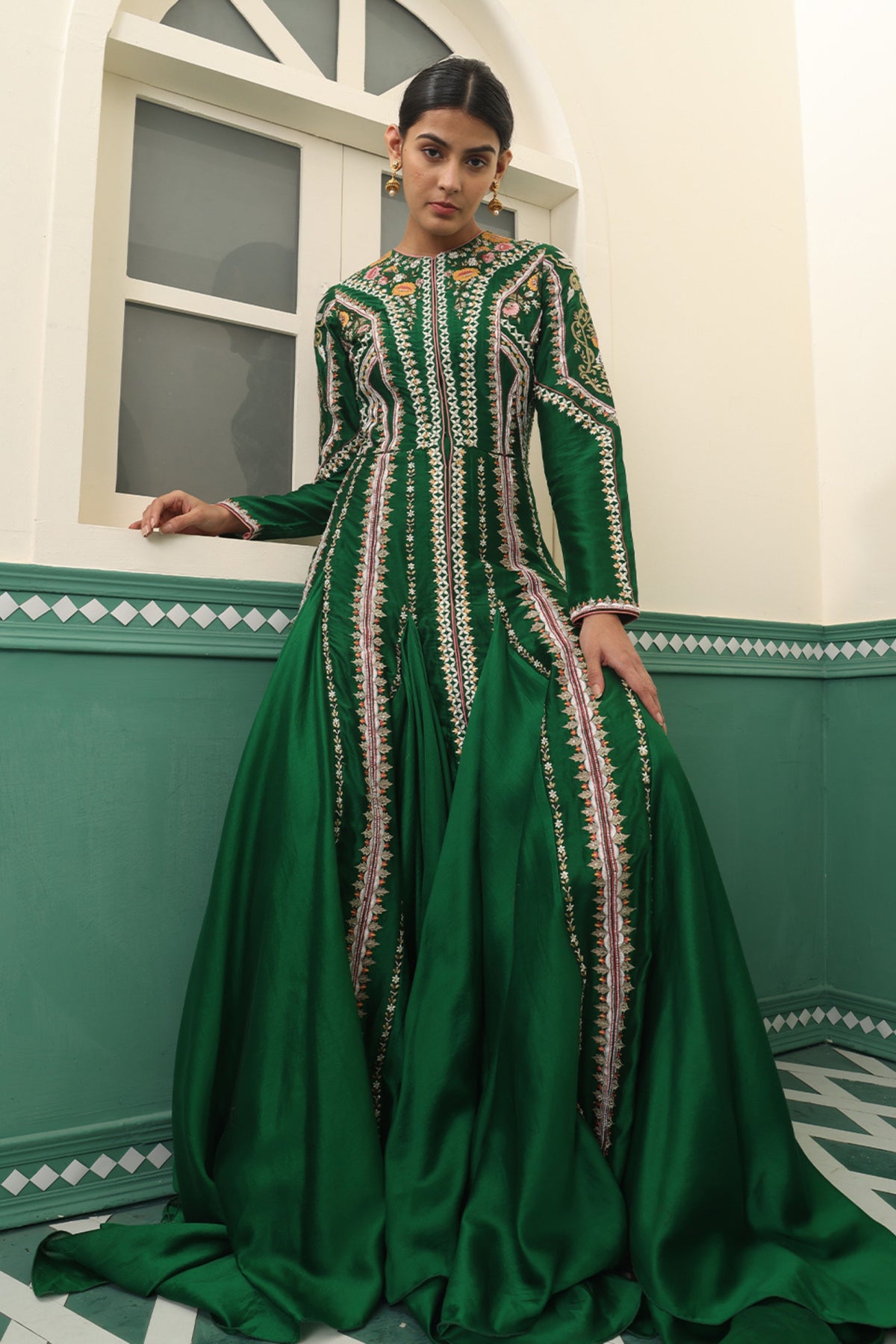 Green Anarkali