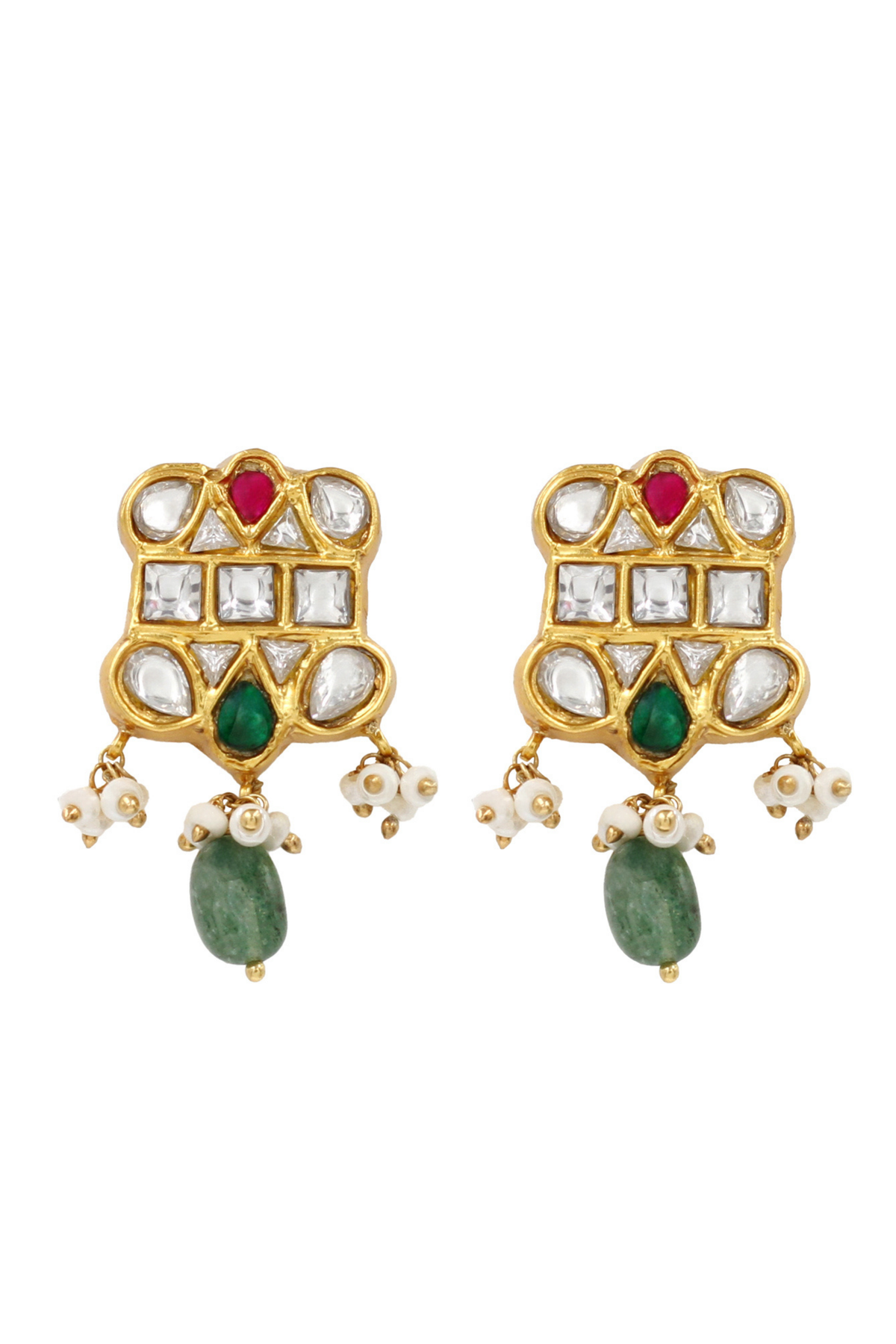 Refined Luxe Kundan Earrings.