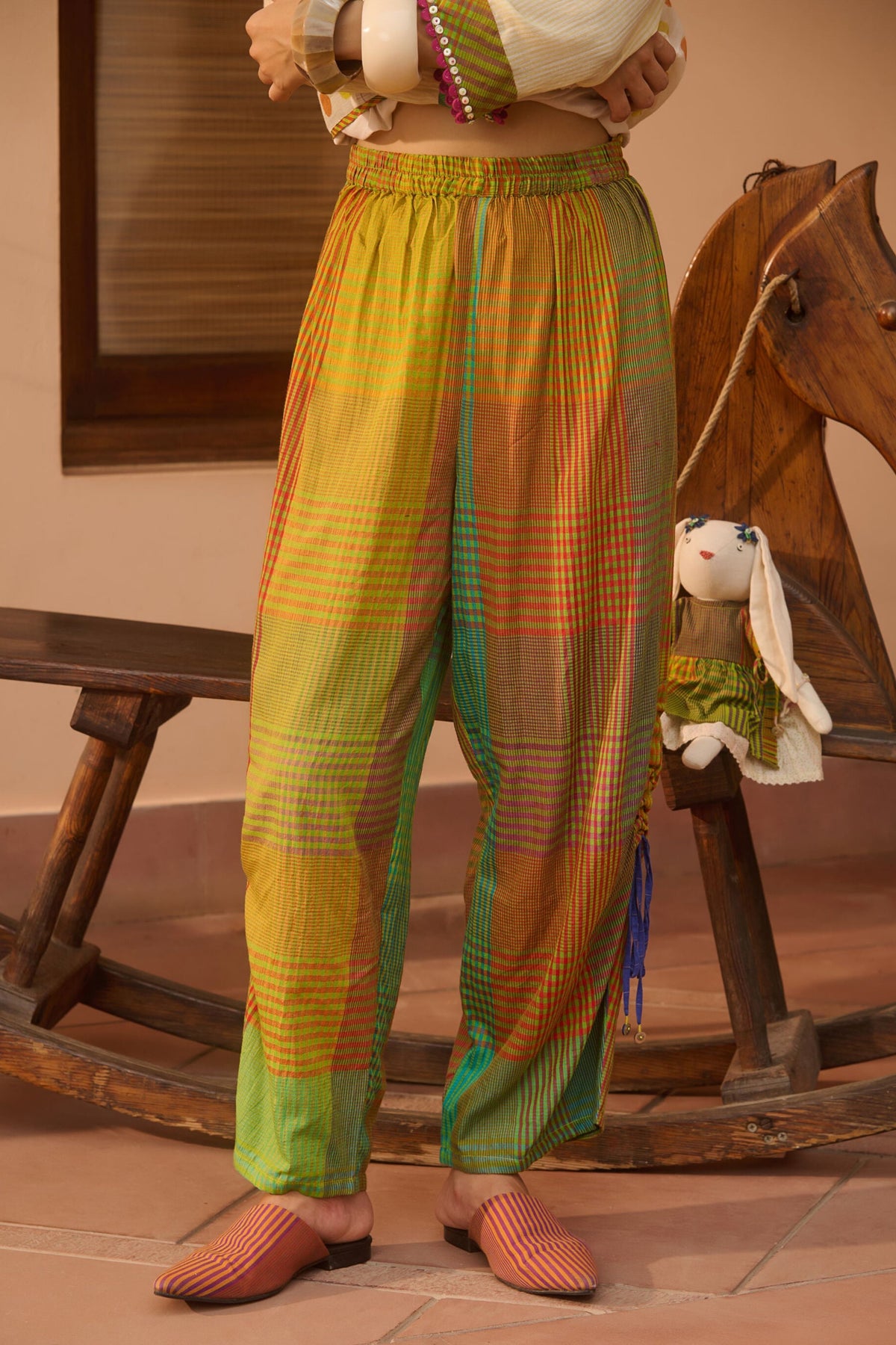 Multicolor Tex Pants