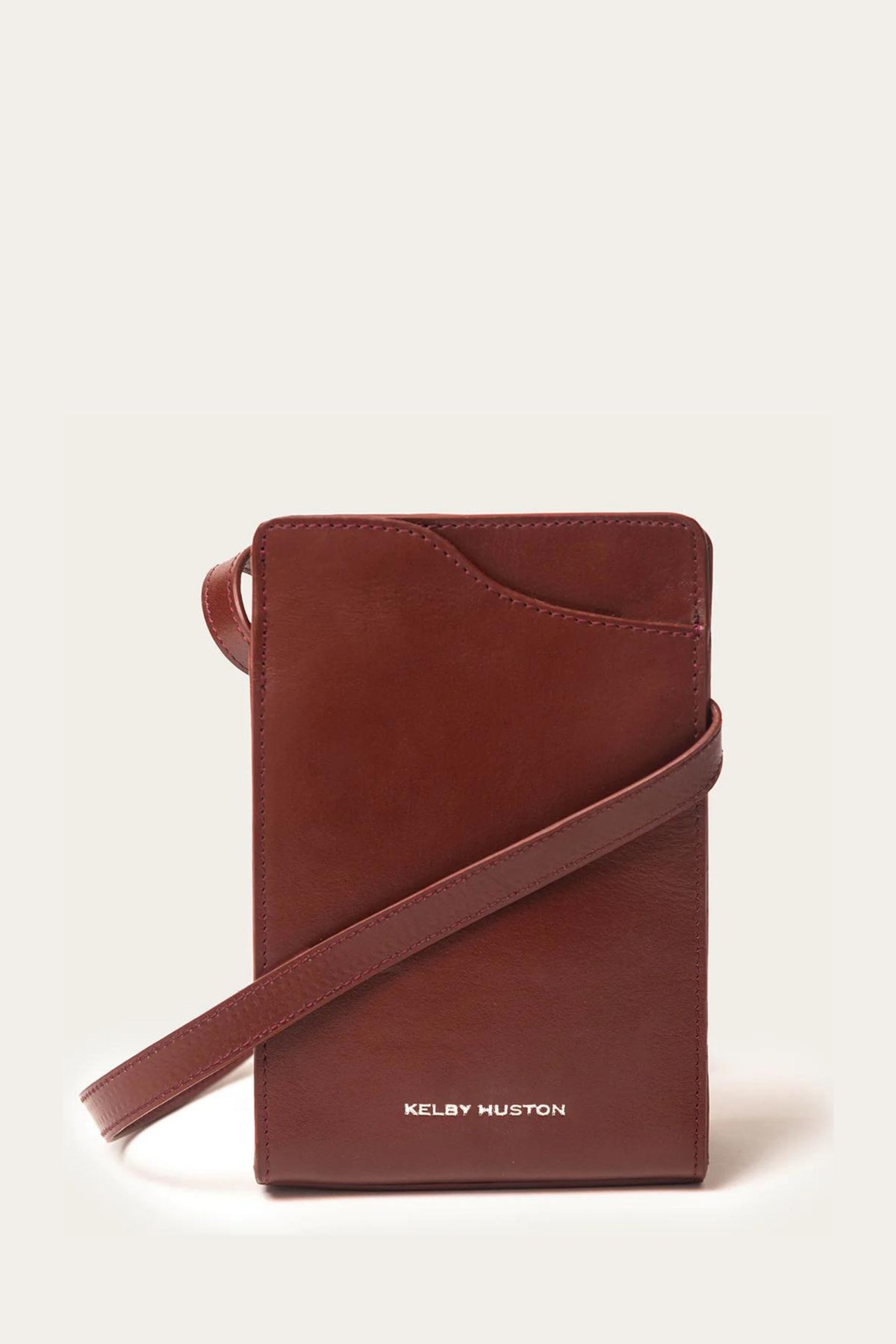 Adel Burgundy Phone Sling