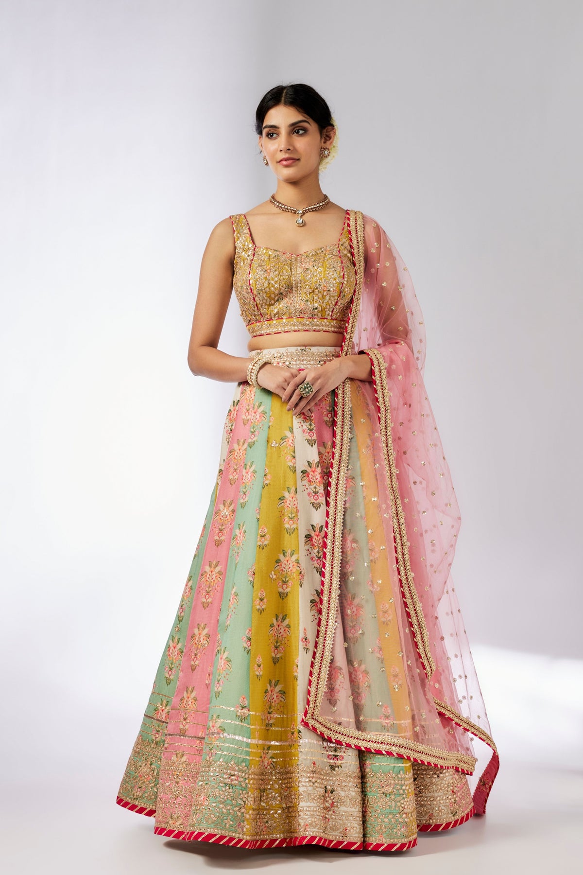 Multicolour Sayali Lehenga Set