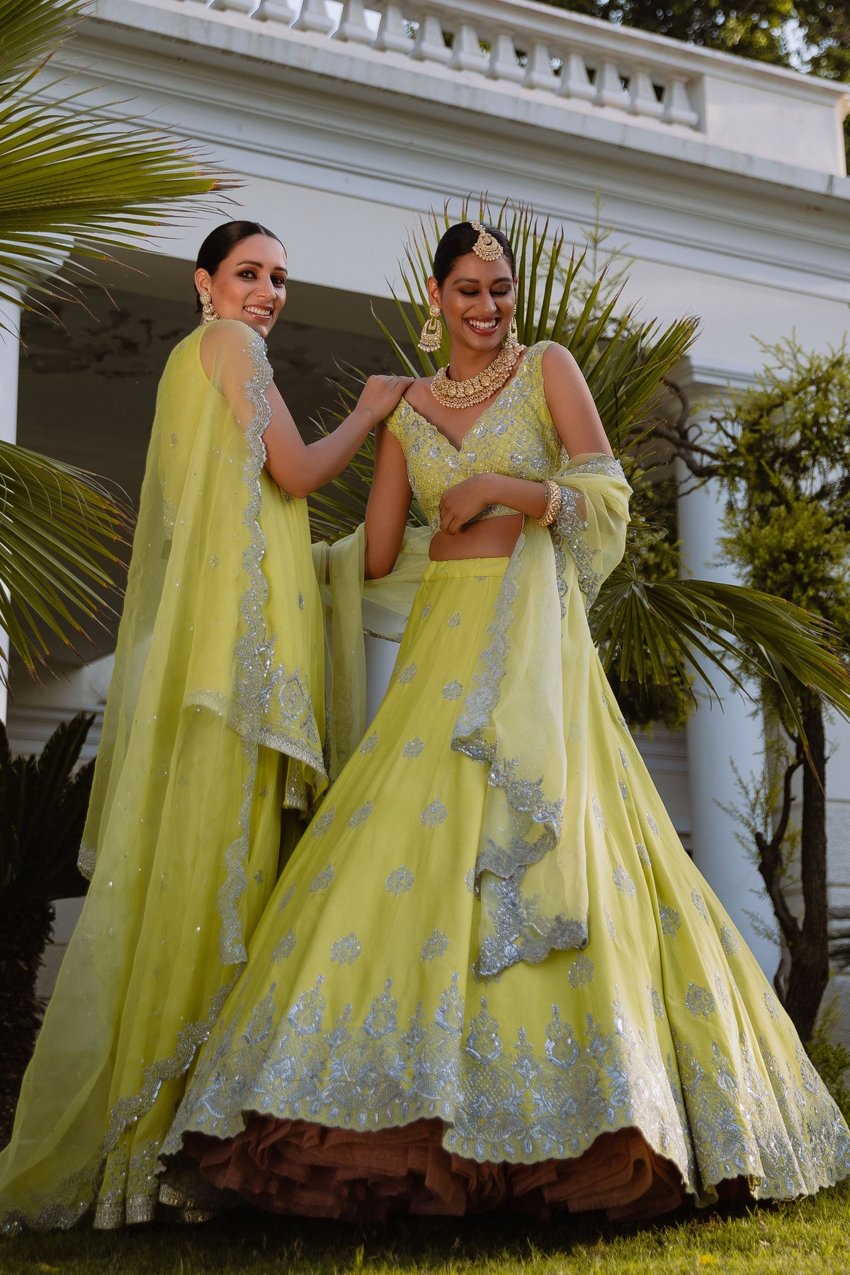 Lime Green Lehenga Set