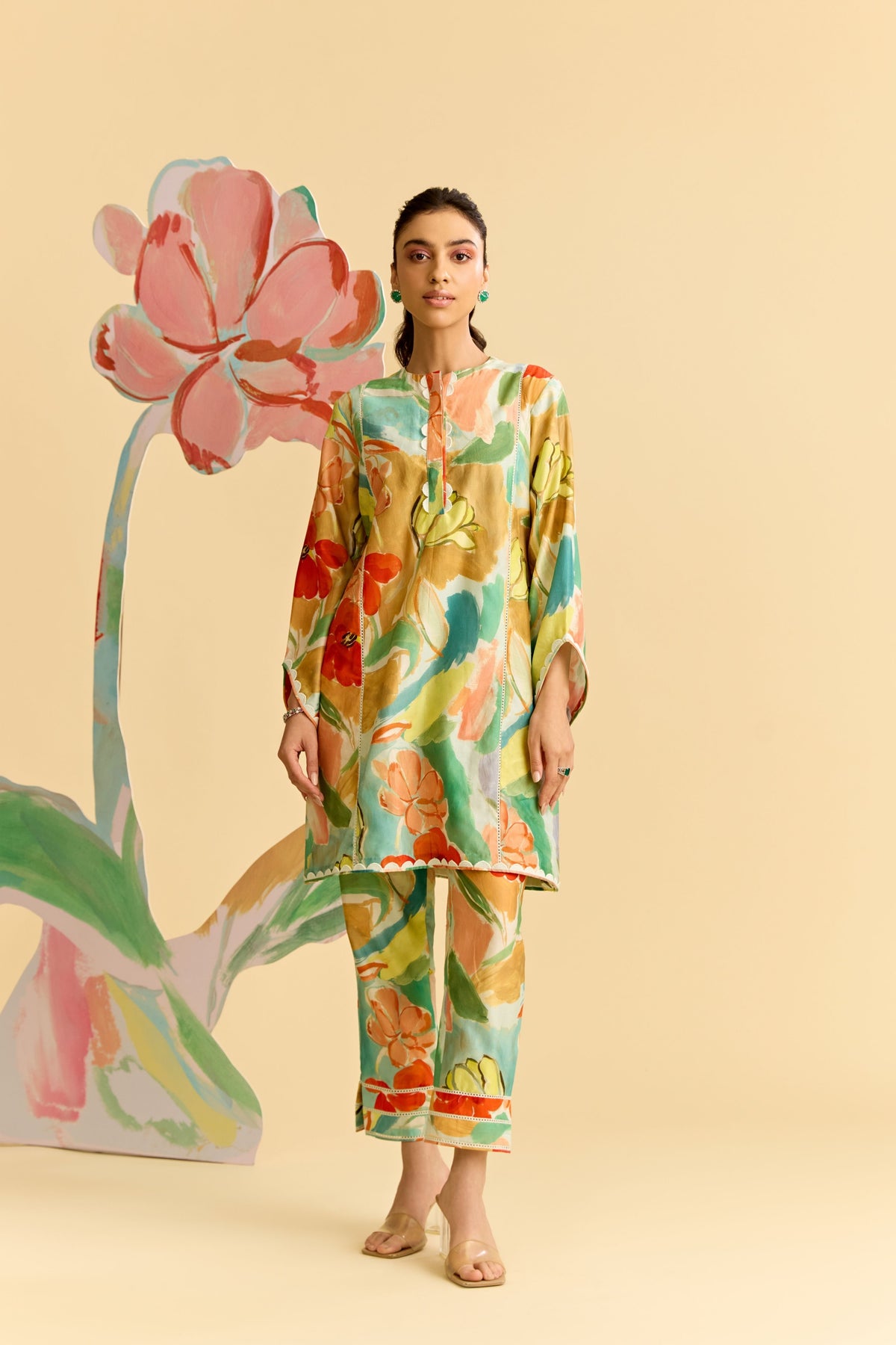 Mint Multicolor Kurta Set