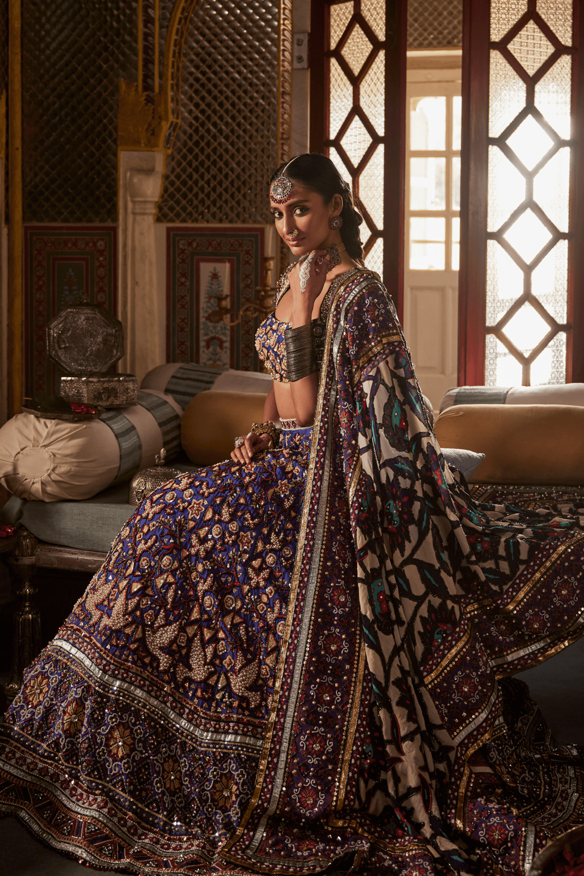 Stunning Blue Lehenga Set