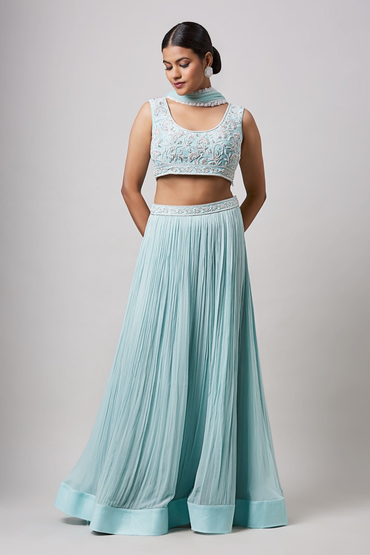 Sea Green Lehenga Set