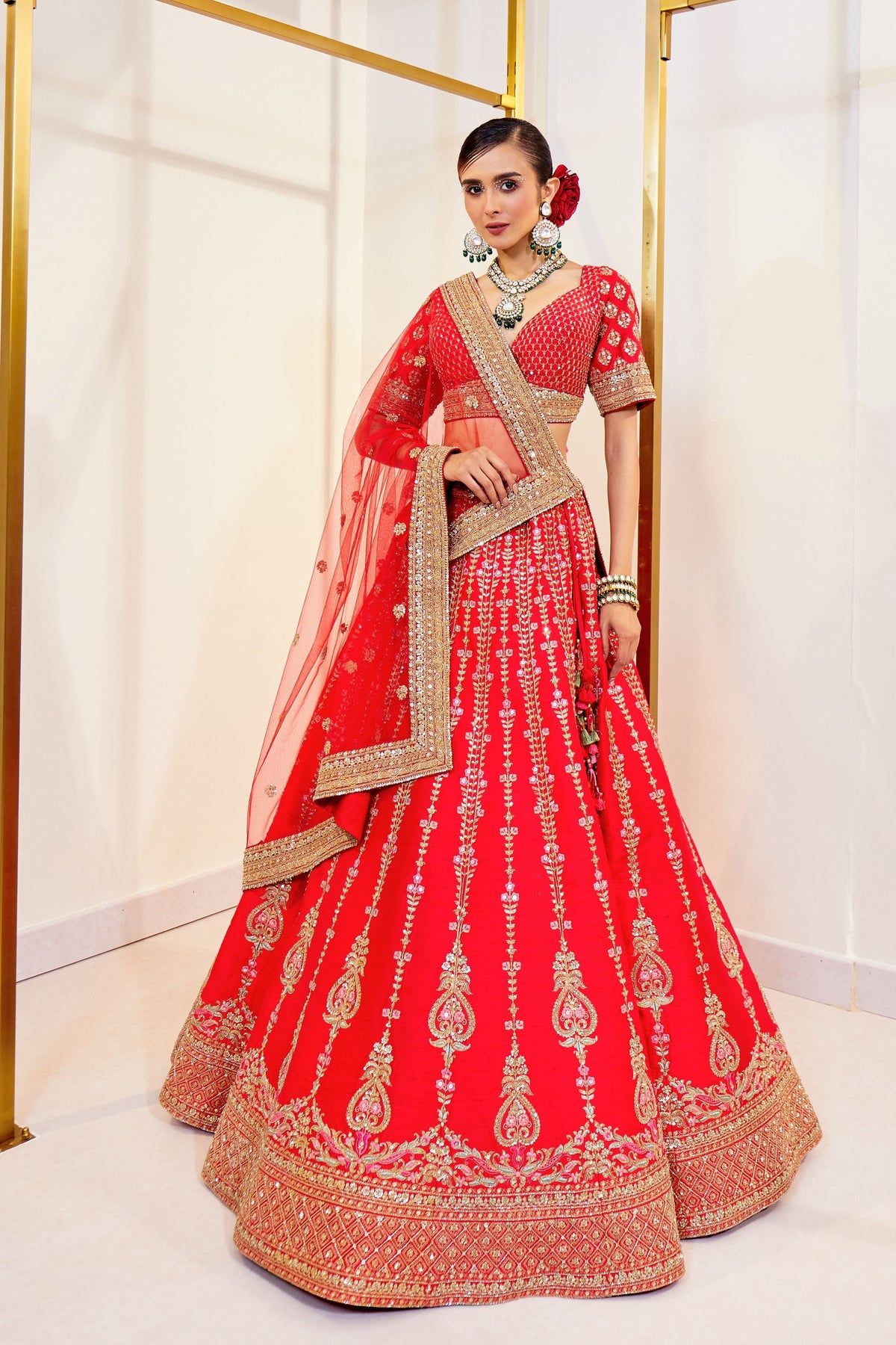 Diksha Red Lehenga Set