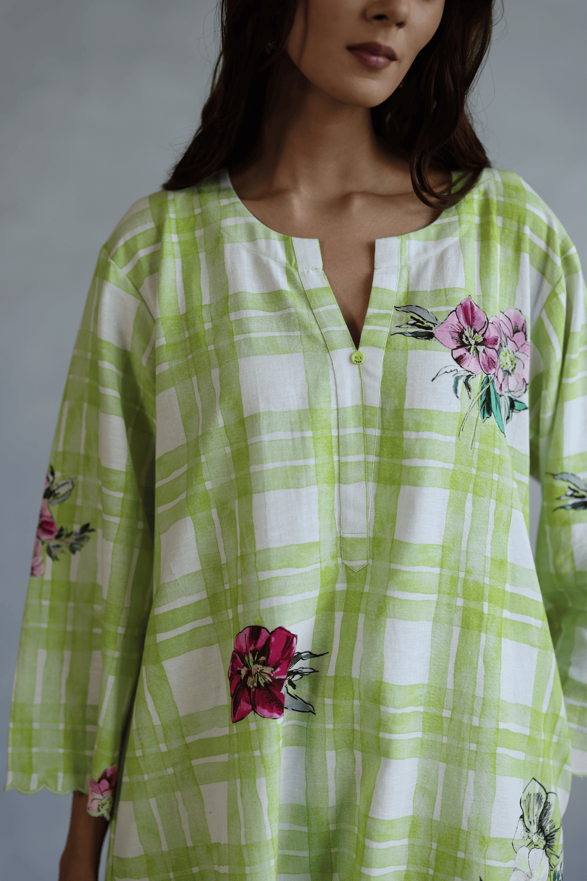 Lime Green Icecream Tunic Set