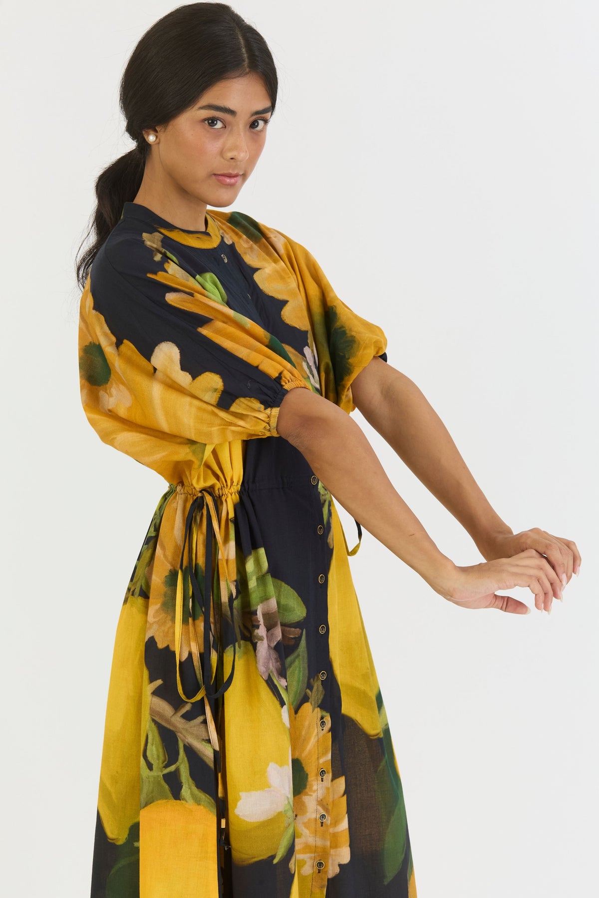 Pomello Side Tie up Dress