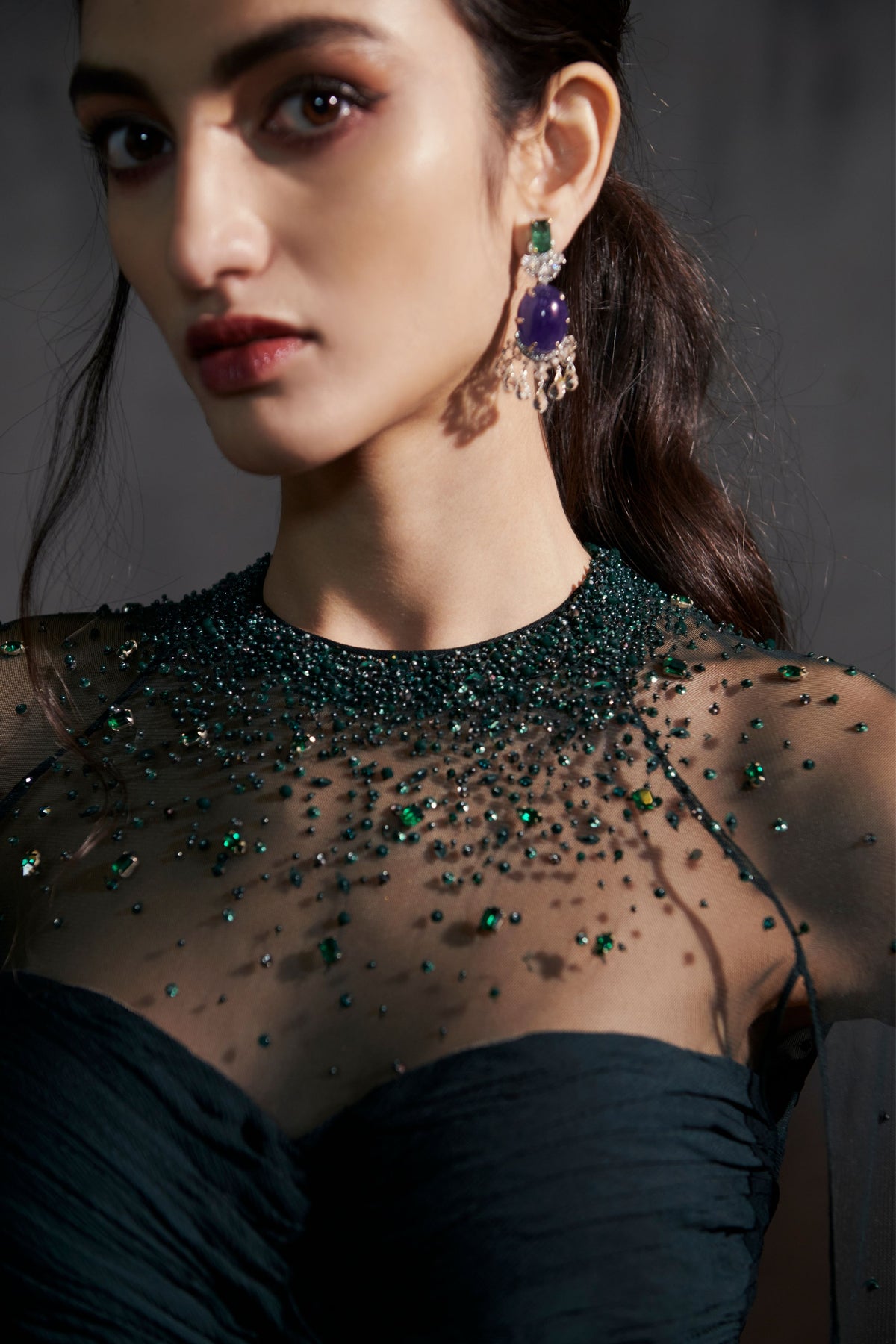 Dark Green Gown