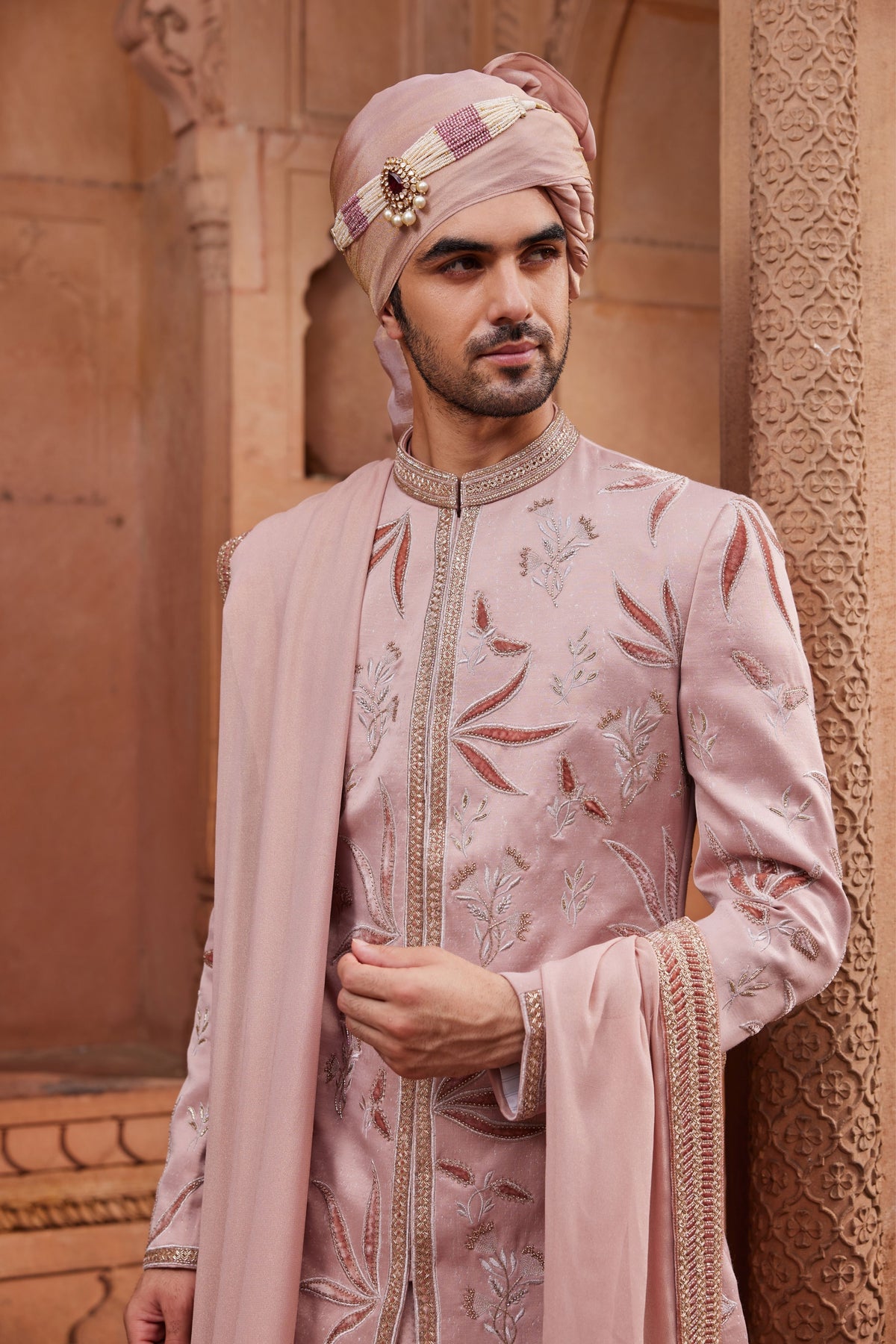 Inara Silk Sherwani Set