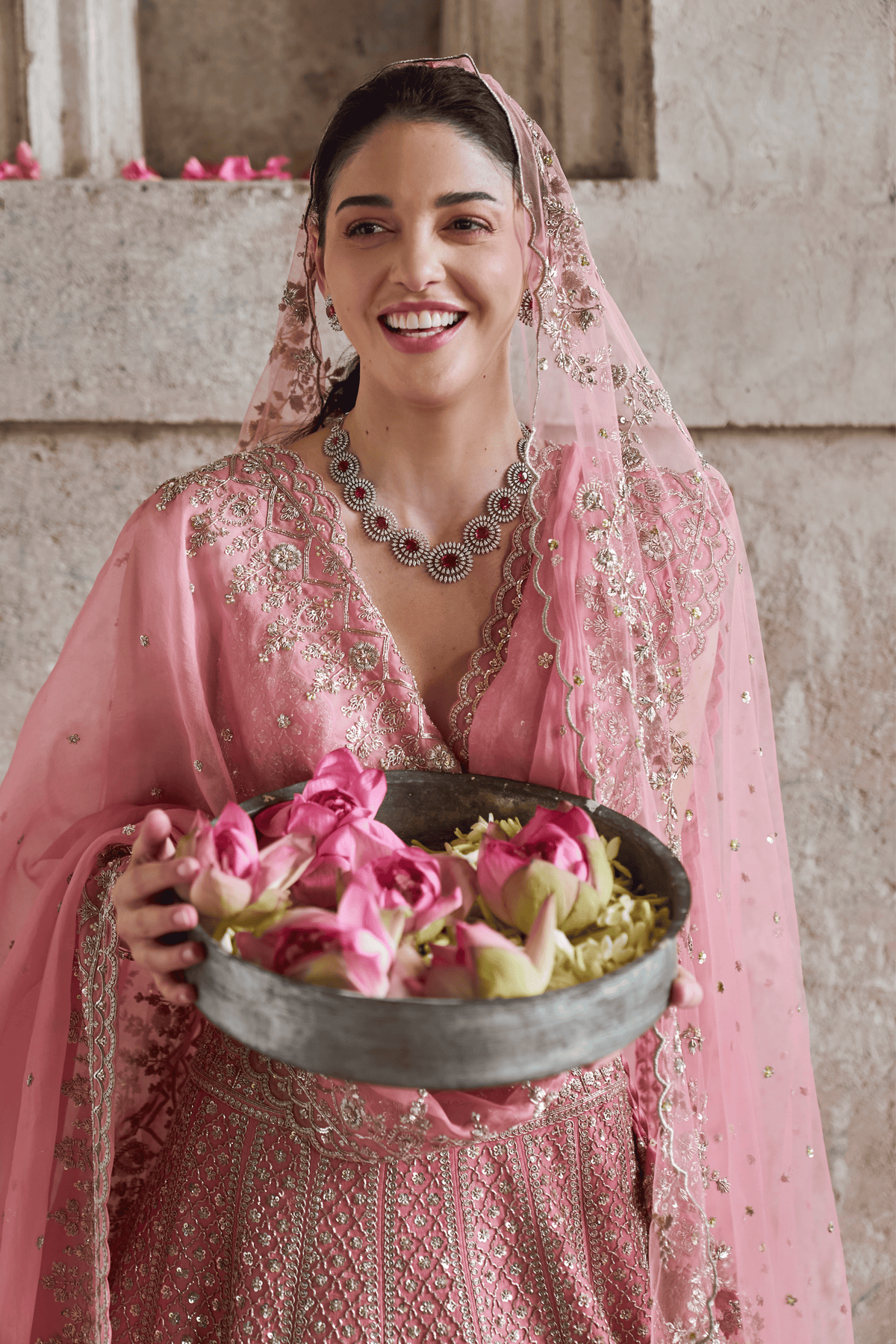 Pink Gulab Lehenga Set