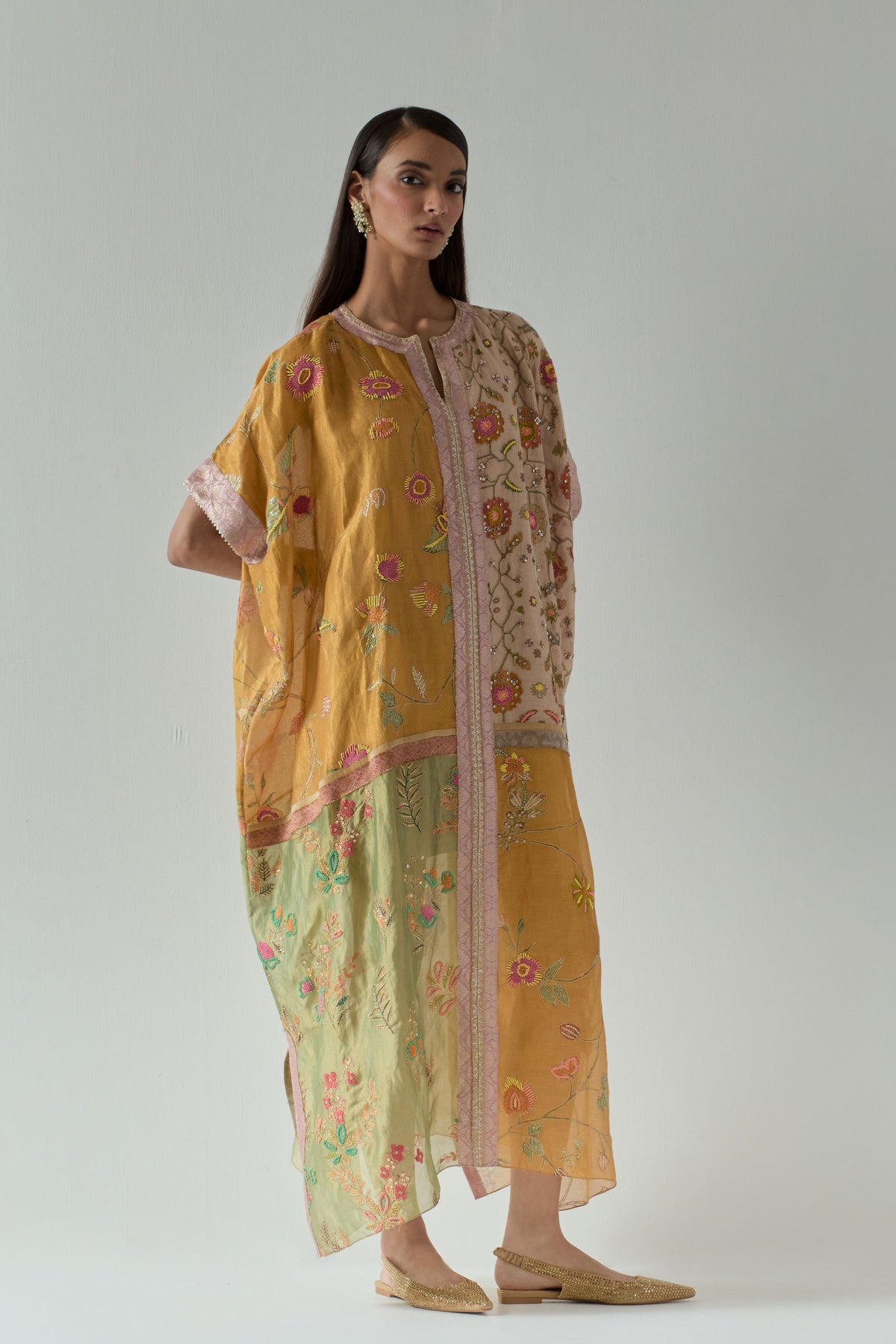 Printed Tissue Kaftan