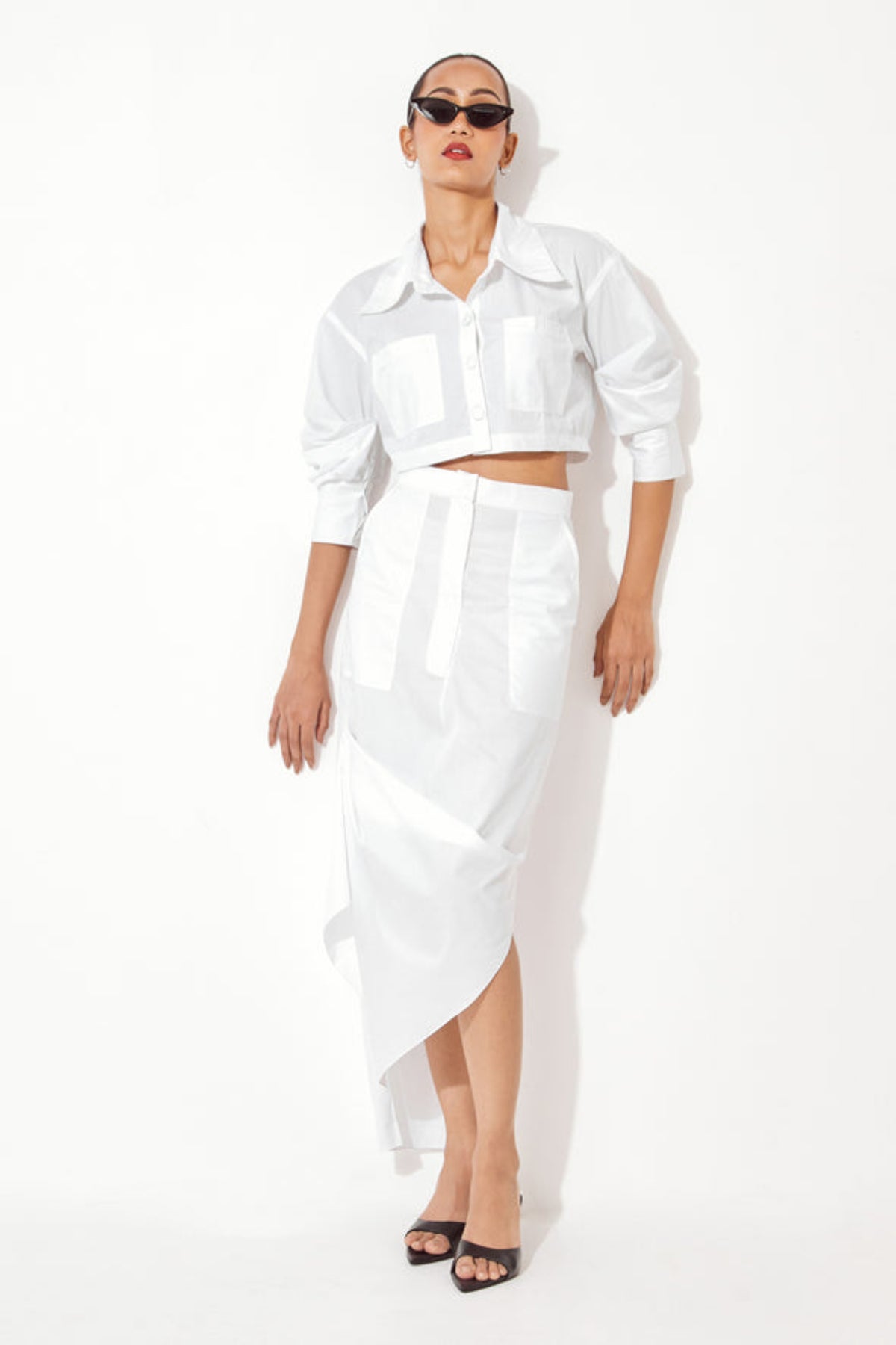 Julia Cropped Shirt and Daria Skirt