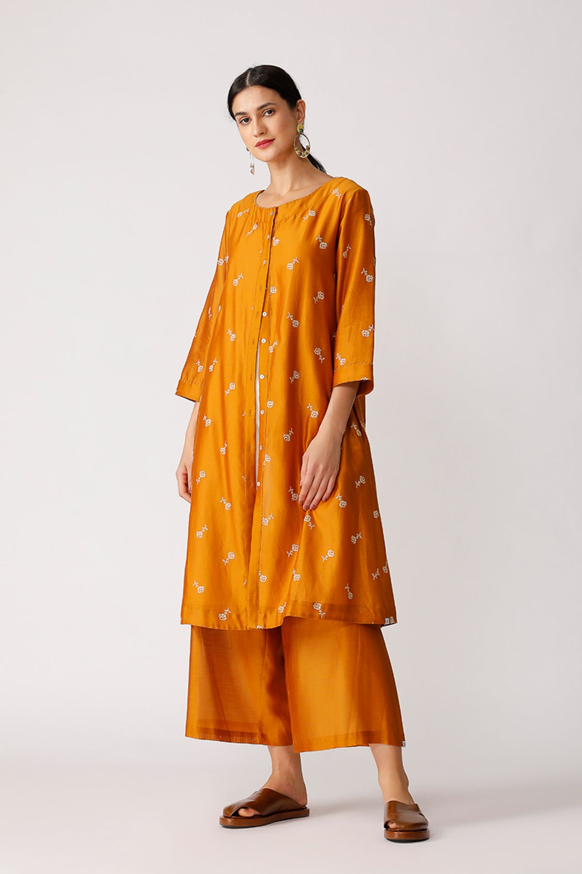 Mustard Nissen Wide Leg Pants